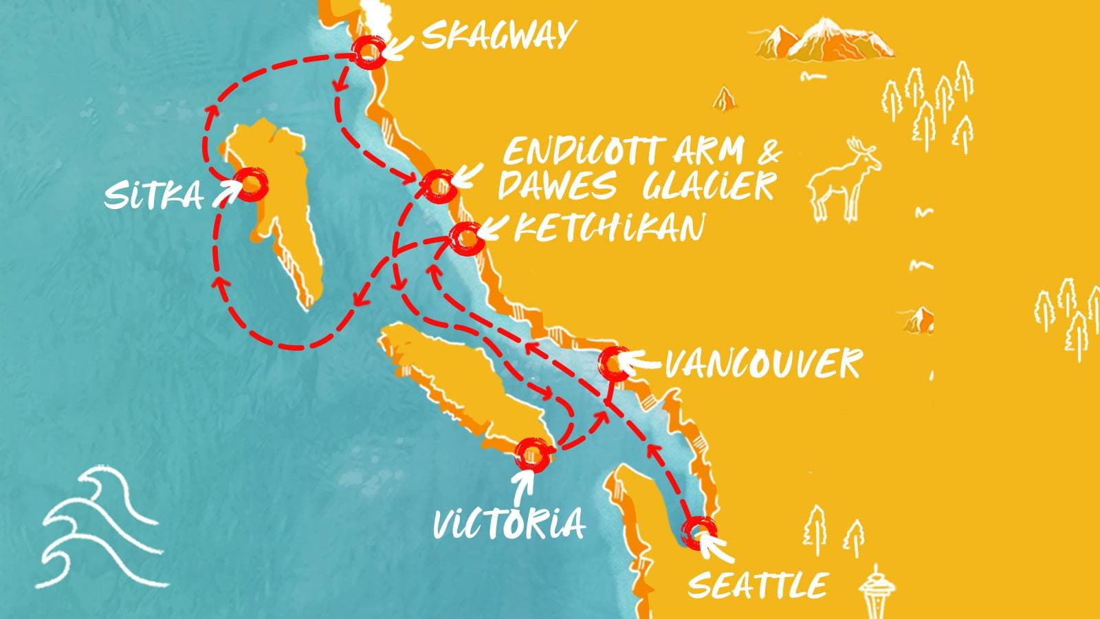 8 nights Alaskan cruise on Brilliant Lady
from 🇺🇸 Seattle to 🇨🇦 Vancouver
