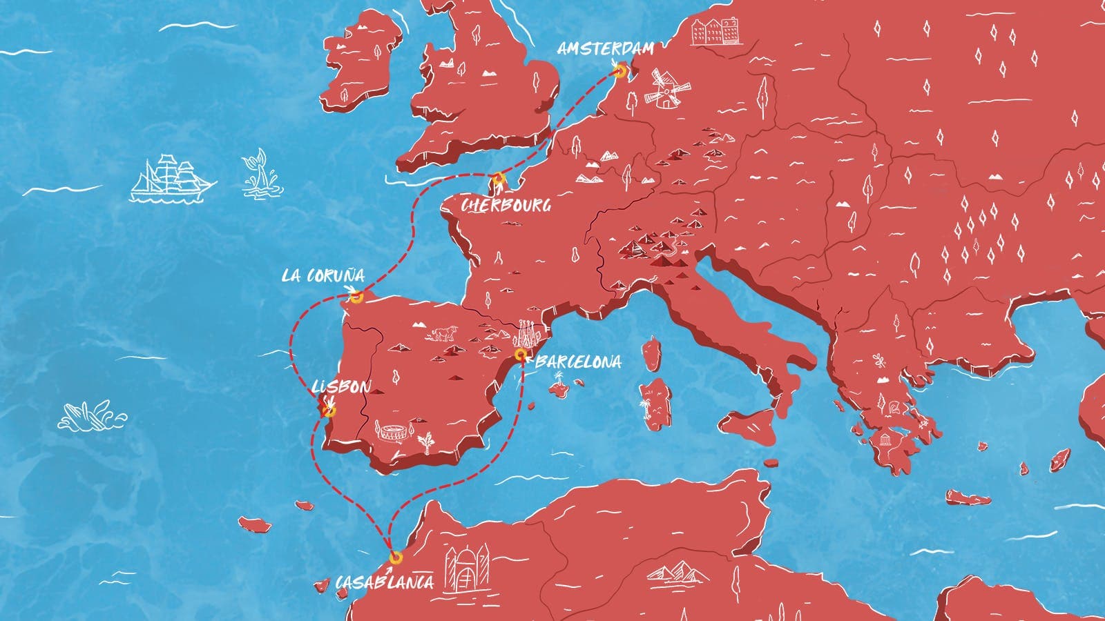 10 nights Mediterranean cruise on Valiant Lady
from 🇪🇸 Barcelona to 🇳🇱 Amsterdam