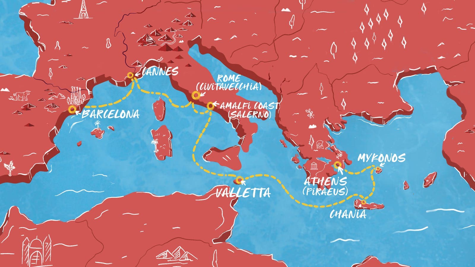 10 nights Mediterranean cruise on Resilient Lady
from 🇪🇸 Barcelona to 🇬🇷 Piraeus