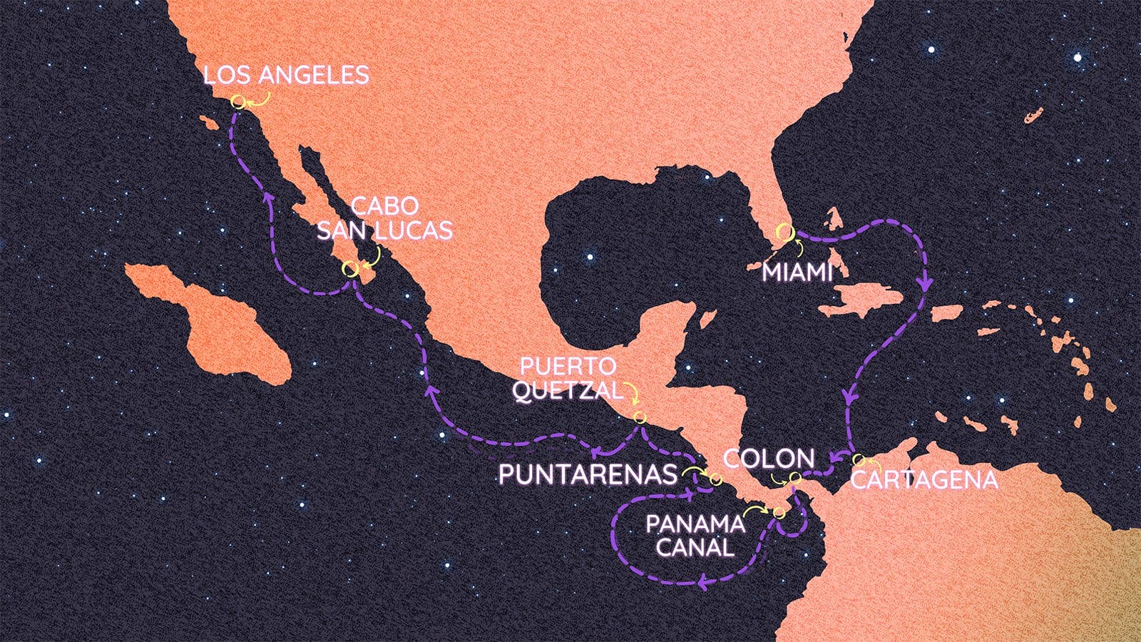 16 nights Transatlantic cruise on Brilliant Lady
from 🇺🇸 Miami to 🇺🇸 Los Angeles