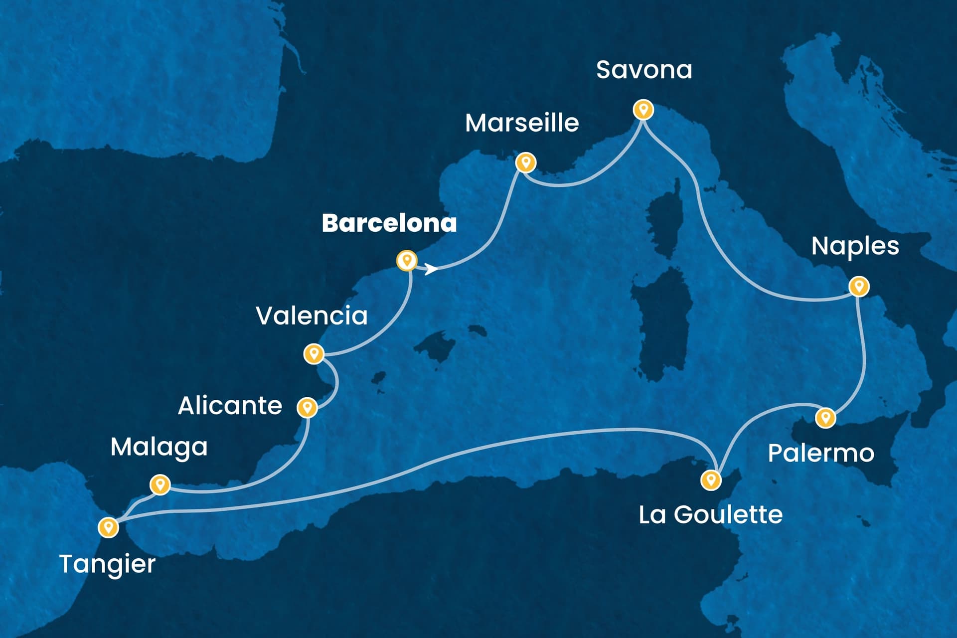 12 nights cruise on Costa Pacifica
from ๐ช๐ธ Barcelona