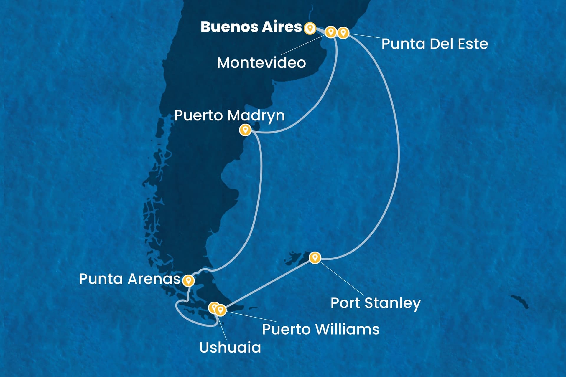 14 nights South American cruise on Costa Favolosa
from ๐ฆ๐ท Buenos Aires