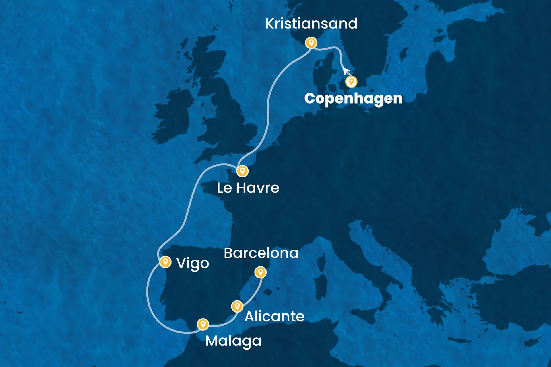 9 nights cruise on Costa Diadema
from ๐ฉ๐ฐ Copenhagen to ๐ช๐ธ Barcelona