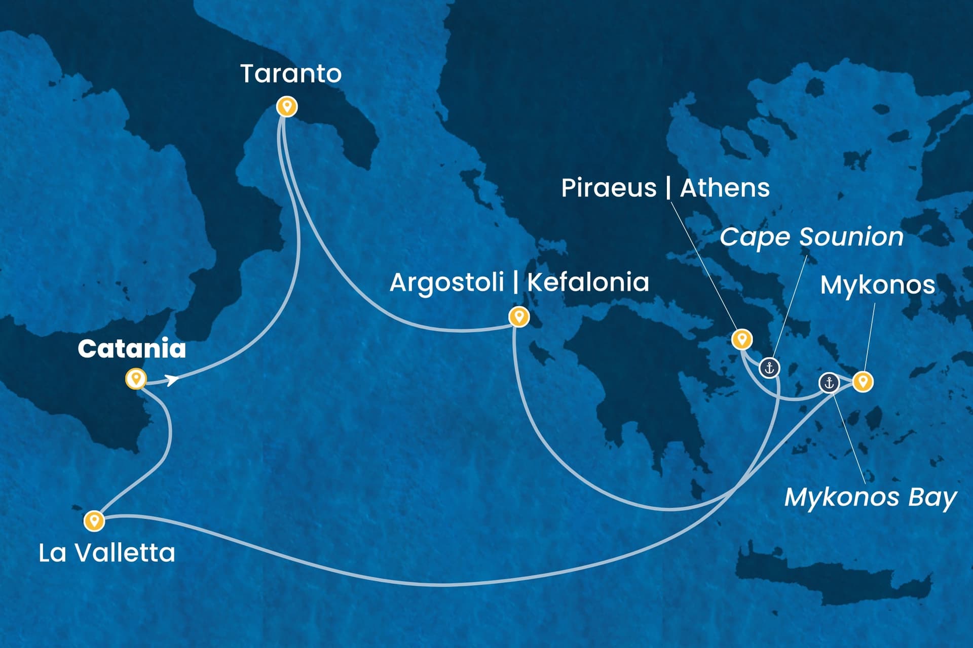 7 nights cruise on Costa Serena
from ๐ฎ๐น Catania