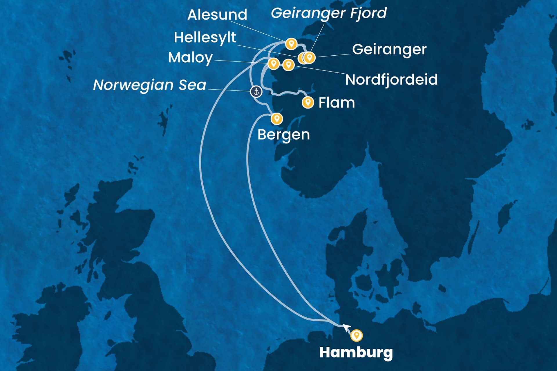9 nights North European cruise on Costa Favolosa
from 🇩🇪 Hamburg