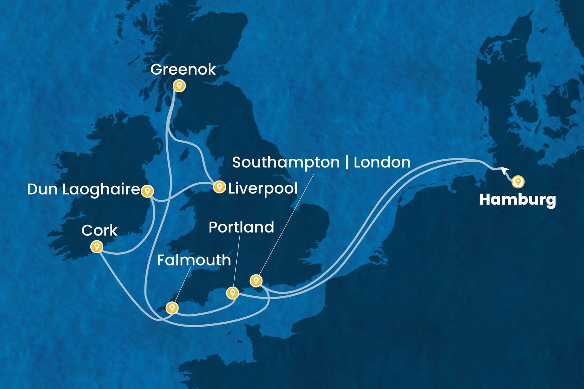 11 nights North European cruise on Costa Favolosa
from ๐ฉ๐ช Hamburg