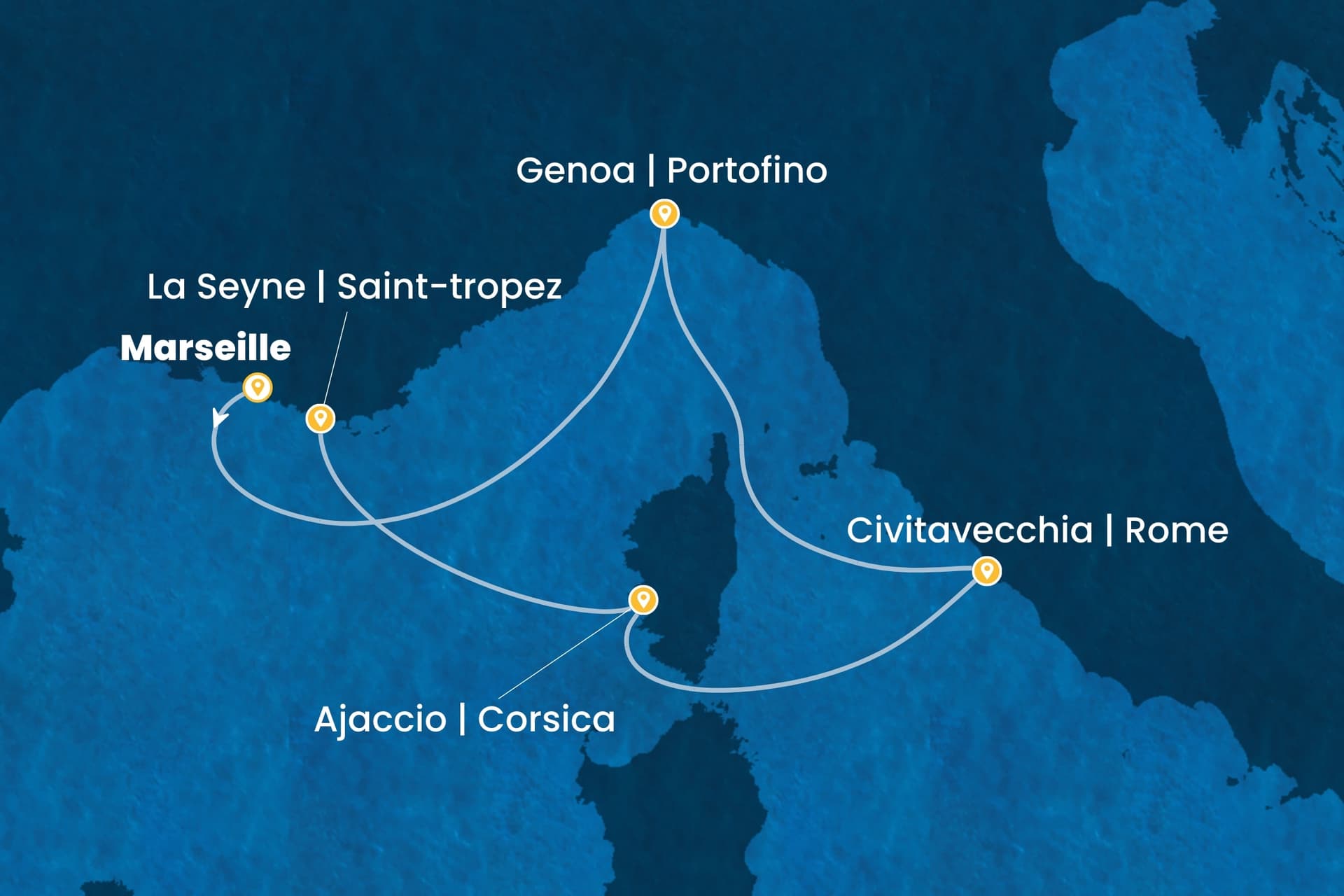 4 nights cruise on Costa Fascinosa
from ๐ซ๐ท Marseille to ๐ซ๐ท La Seyne-sur-Mer