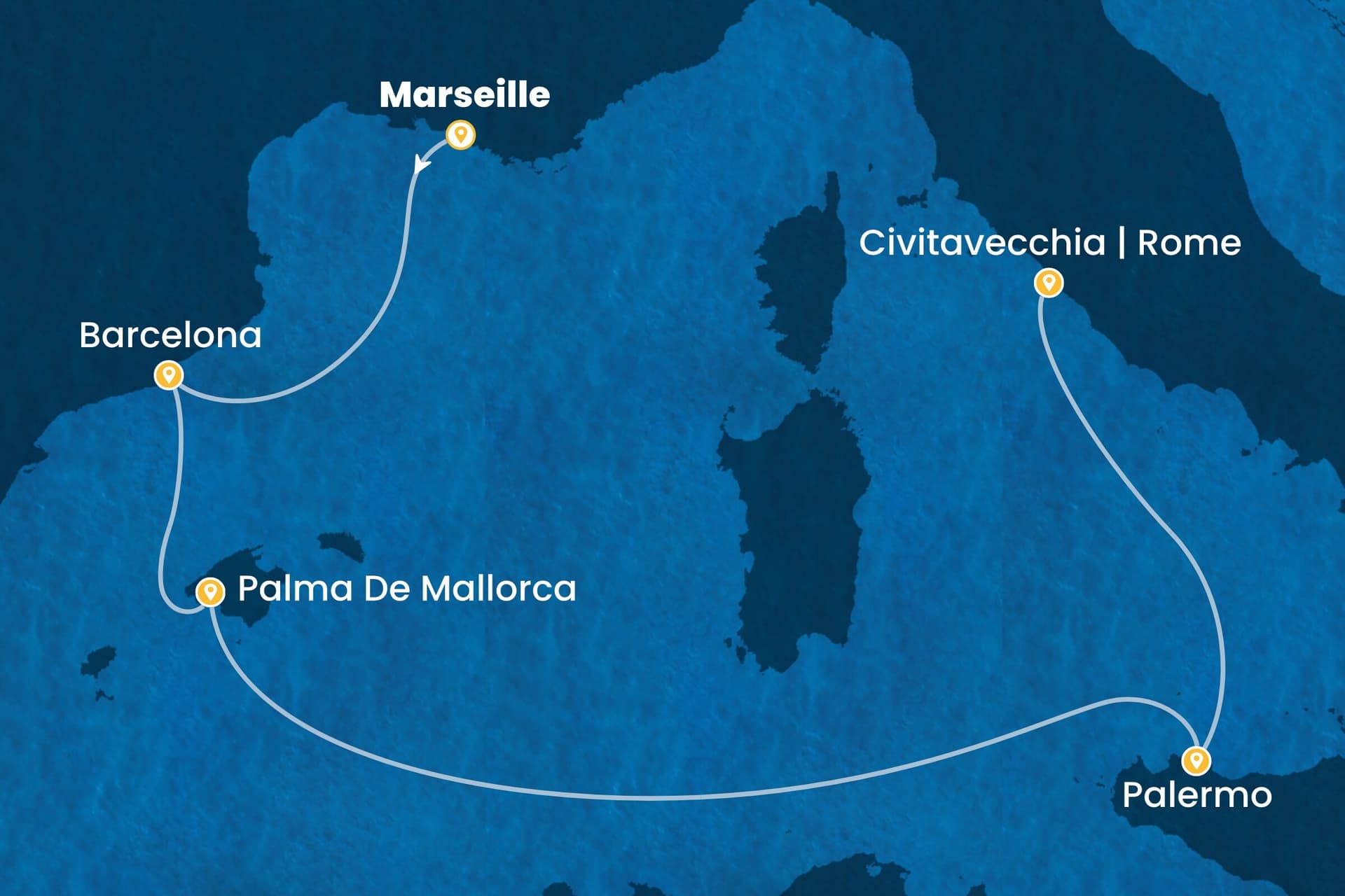 5 nights cruise on Costa Toscana
from ๐ซ๐ท Marseille to ๐ฎ๐น Civitavecchia
