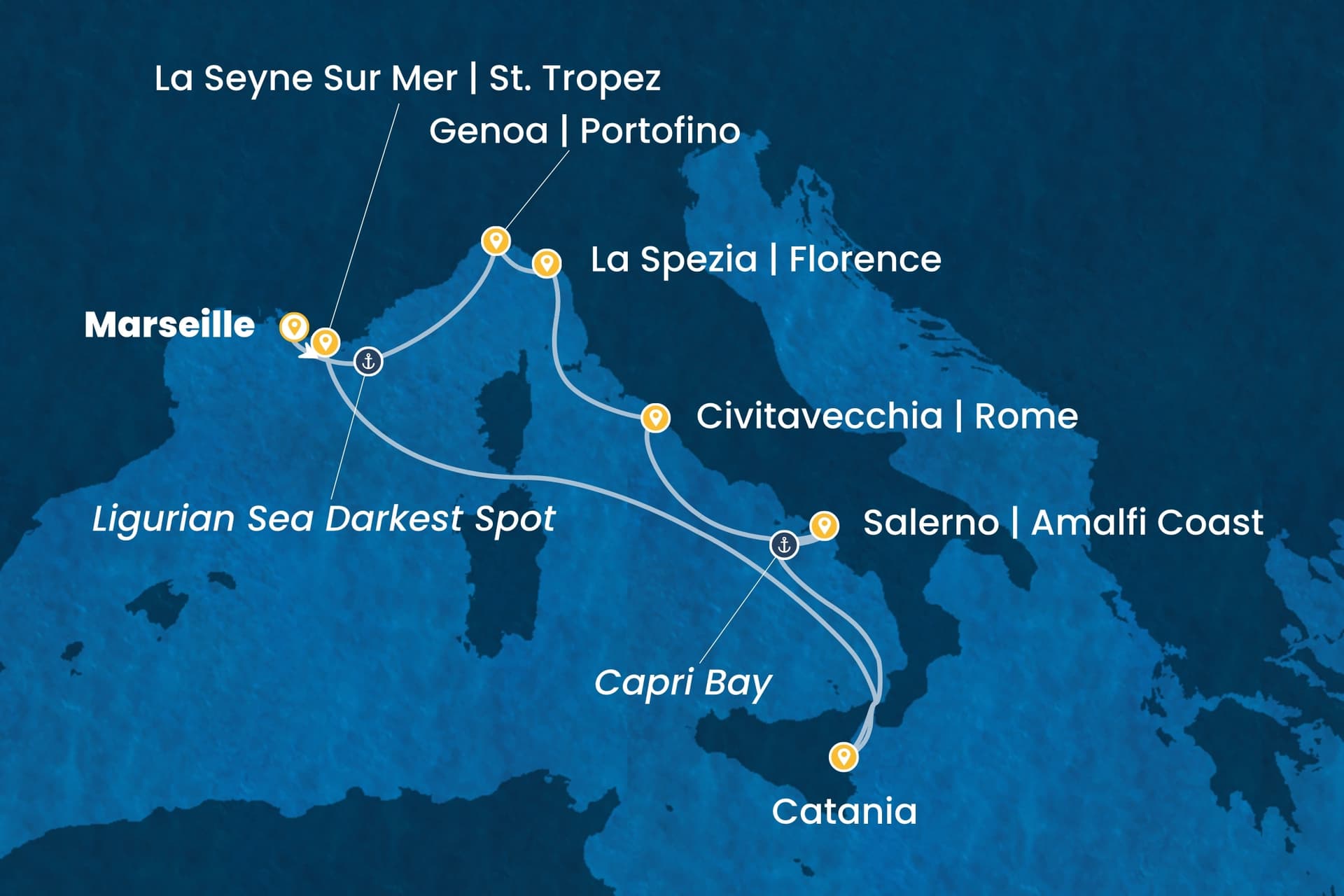 7 nights cruise on Costa Fascinosa
from ๐ซ๐ท Marseille to ๐ซ๐ท La Seyne-sur-Mer