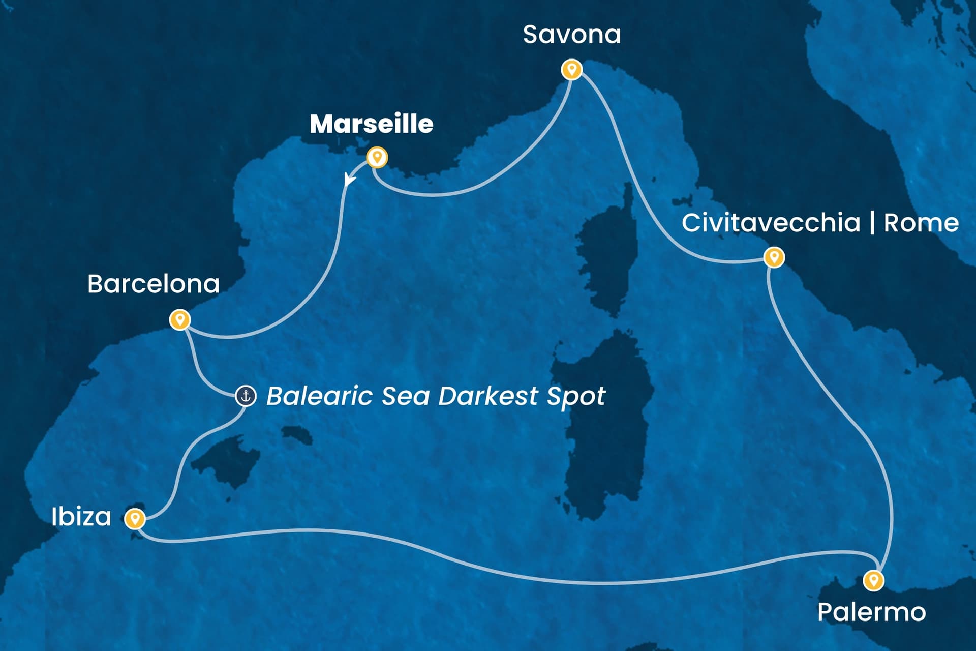 7 nights cruise on Costa Smeralda
from ๐ซ๐ท Marseille