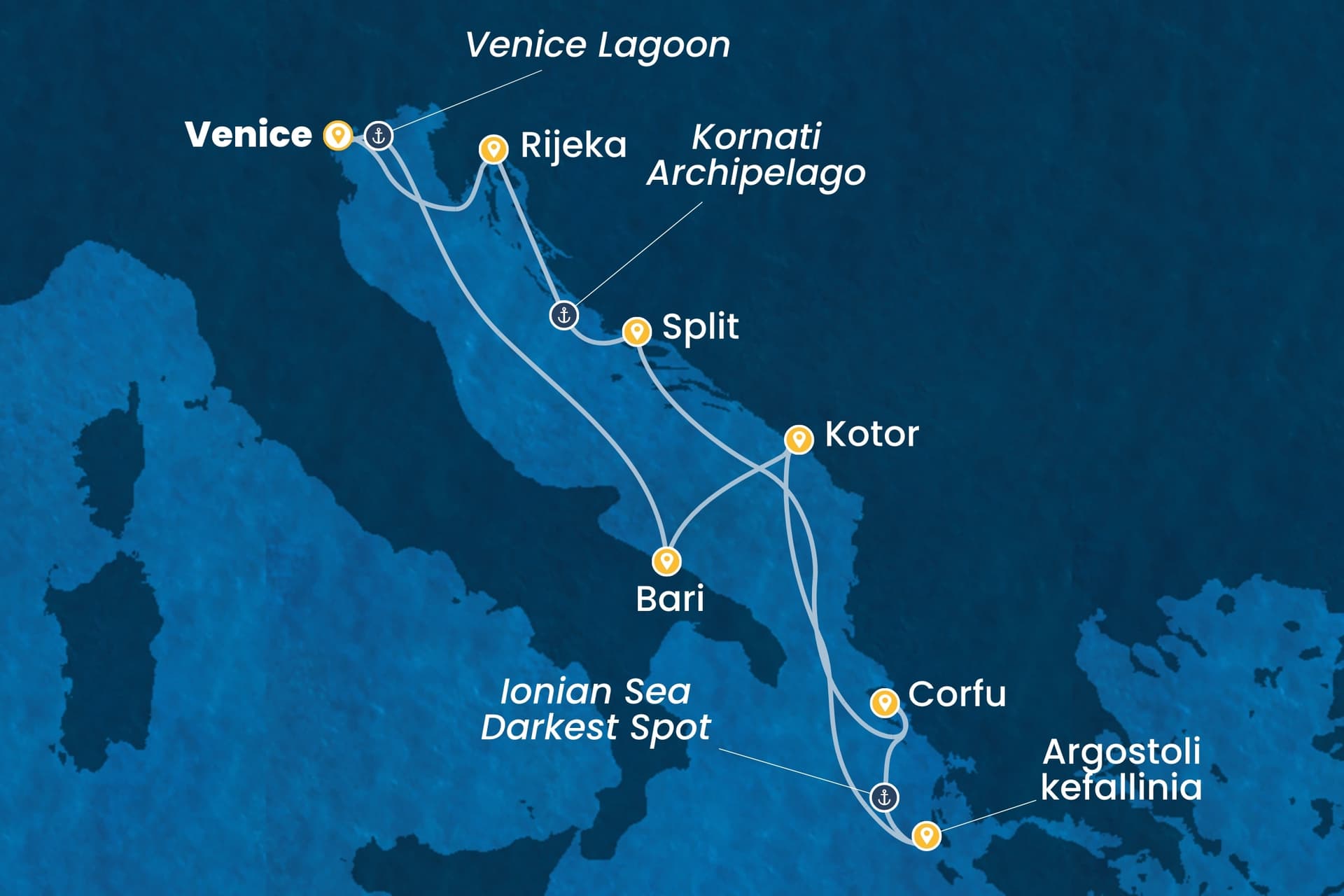 7 nights cruise on Costa Deliziosa
from ๐ฎ๐น Marghera