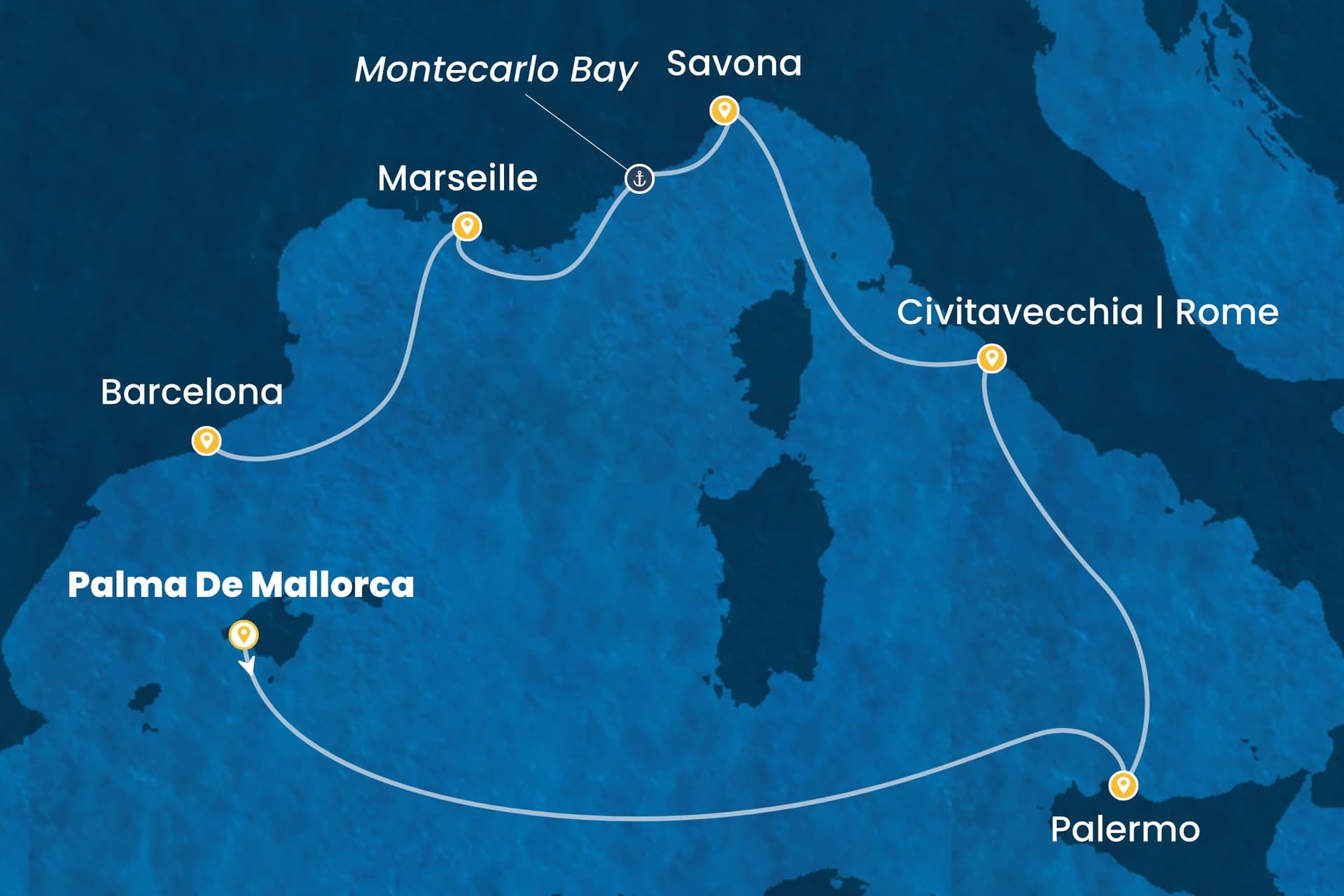 6 nights cruise on Costa Toscana
from ๐ช๐ธ Palma de Mallorca to ๐ช๐ธ Barcelona
