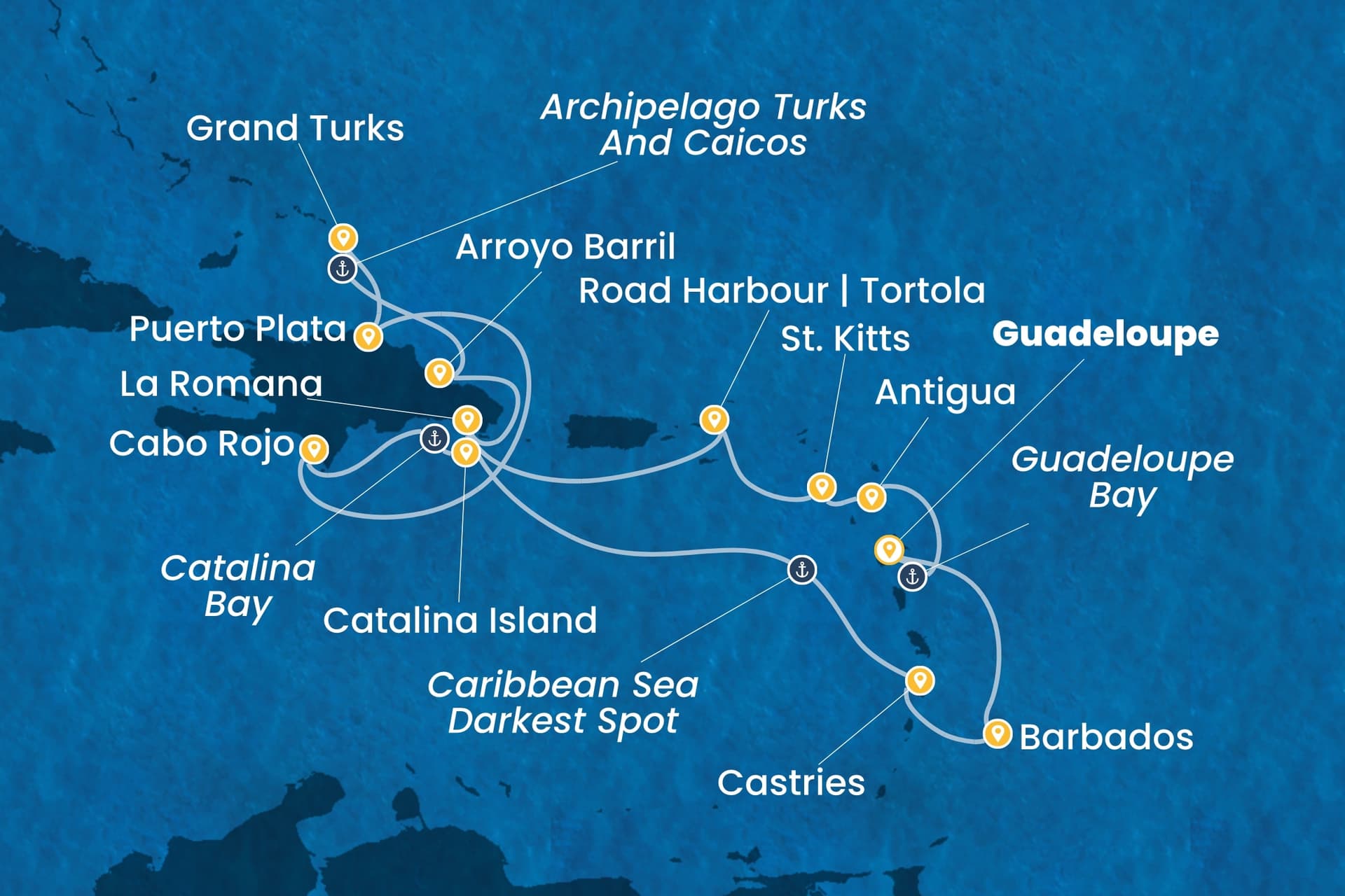 15 nights Caribbean cruise on Costa Fascinosa
from ๐ฌ๐ต Pointe a Pitre