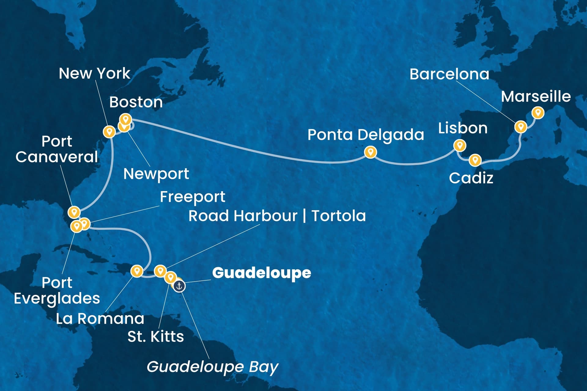 26 nights cruise on Costa Fascinosa
from ๐ฌ๐ต Pointe a Pitre to ๐ซ๐ท Marseille