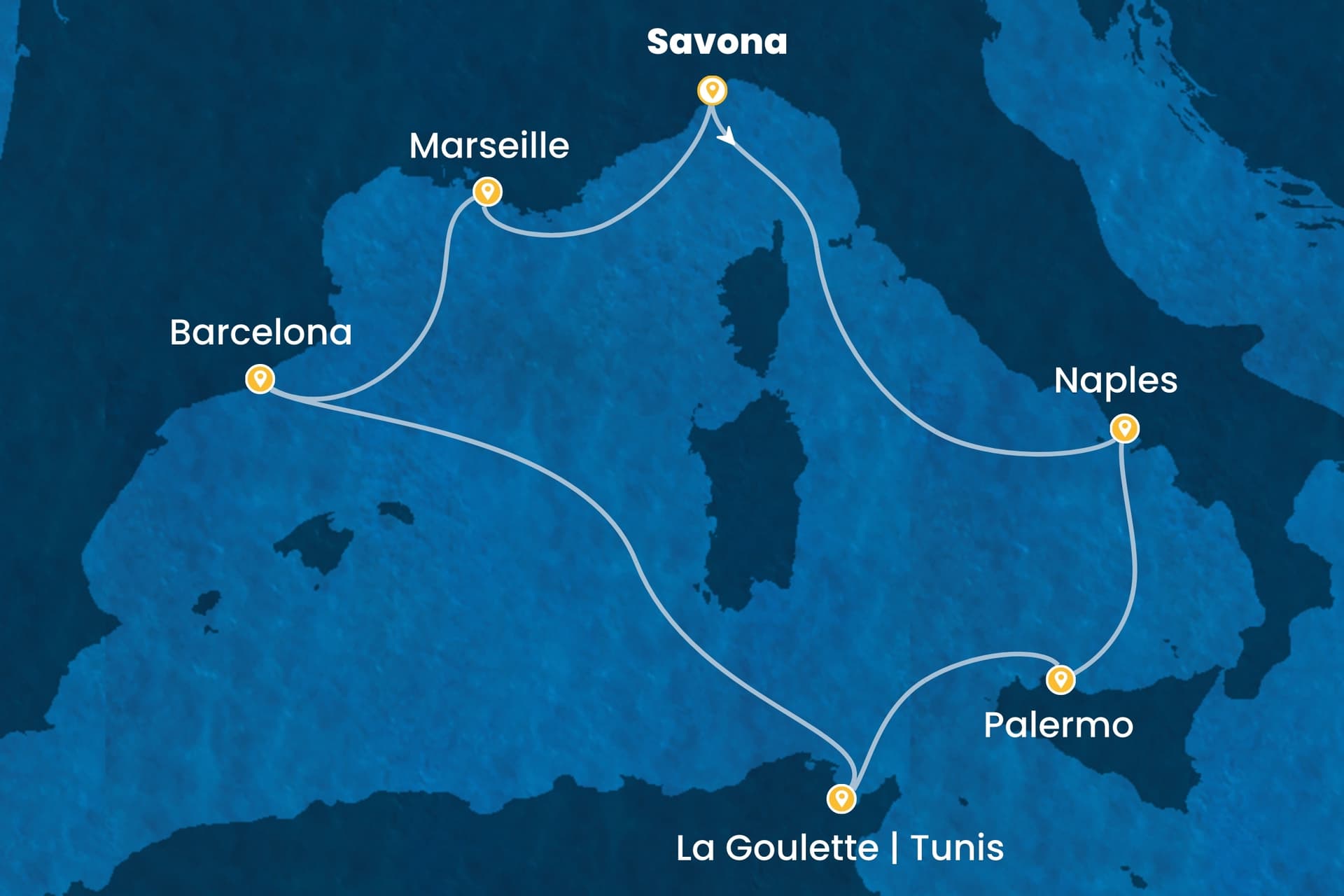 7 nights cruise on Costa Pacifica
from ๐ฎ๐น Savona