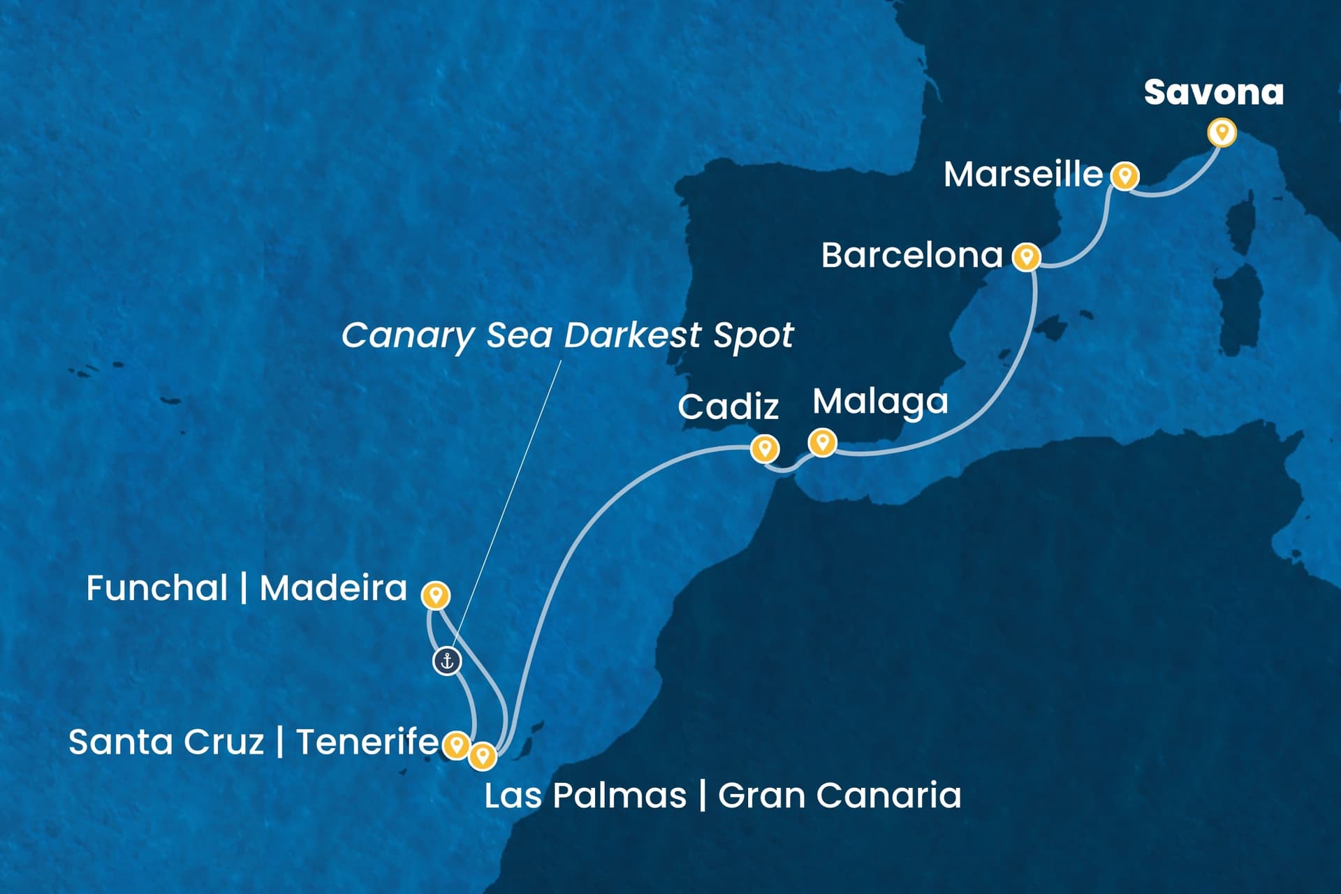 11 nights cruise on Costa Smeralda
from ๐ฎ๐น Savona to ๐ช๐ธ Tenerife