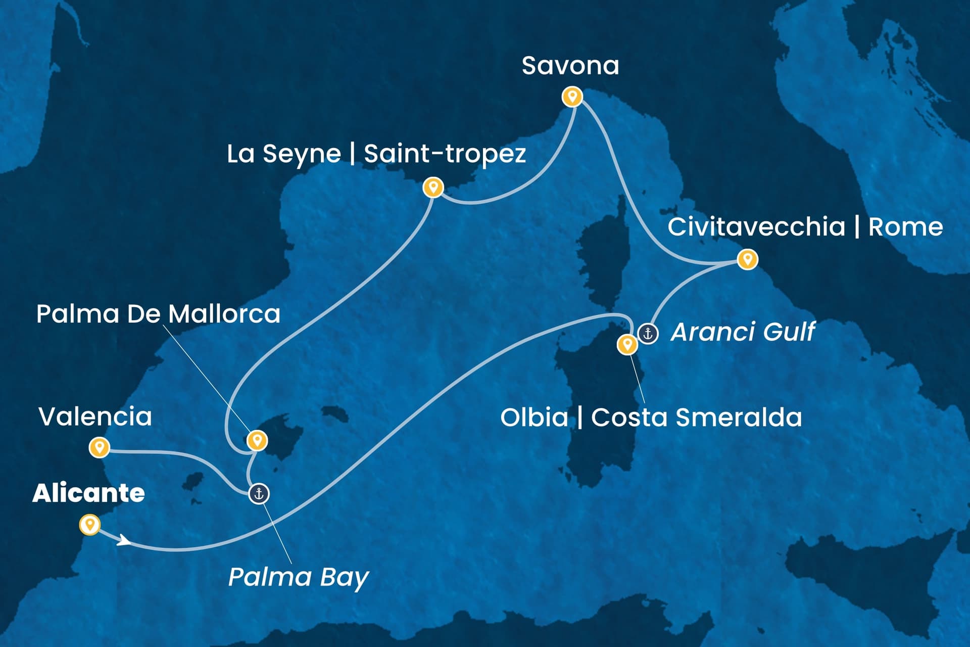 7 nights cruise on Costa Pacifica
from ๐ช๐ธ Alicante to ๐ช๐ธ Valencia
