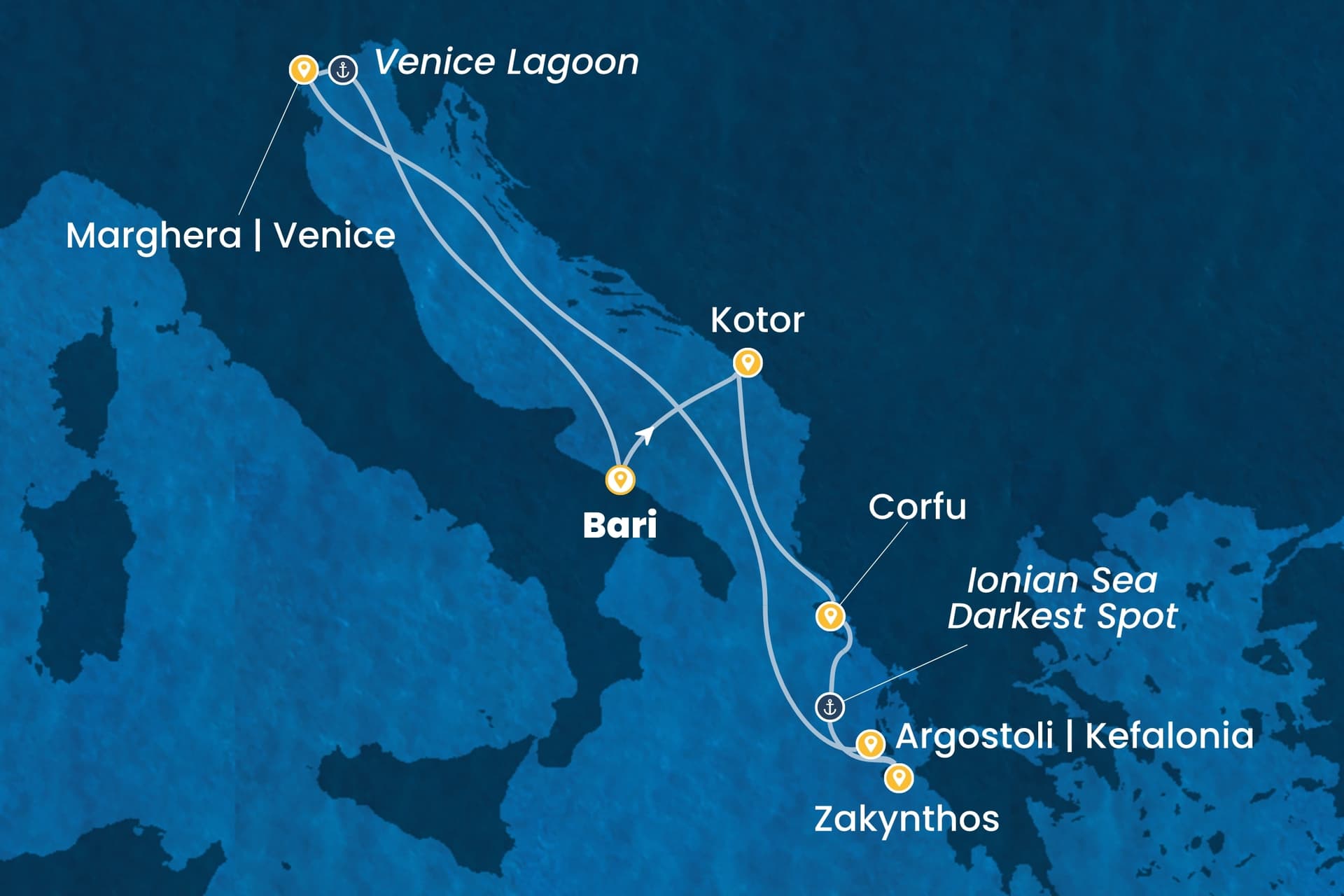 7 nights cruise on Costa Deliziosa
from ๐ฎ๐น Bari
