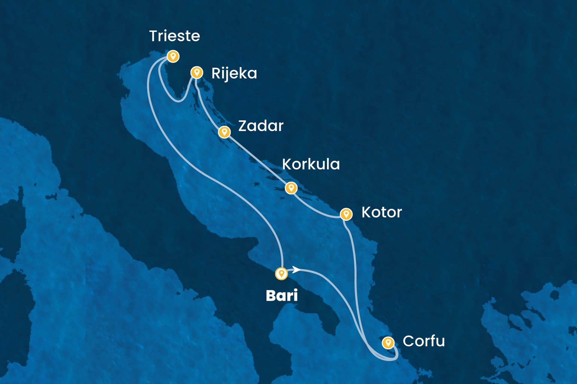 7 nights cruise on Costa Deliziosa
from ๐ฎ๐น Bari