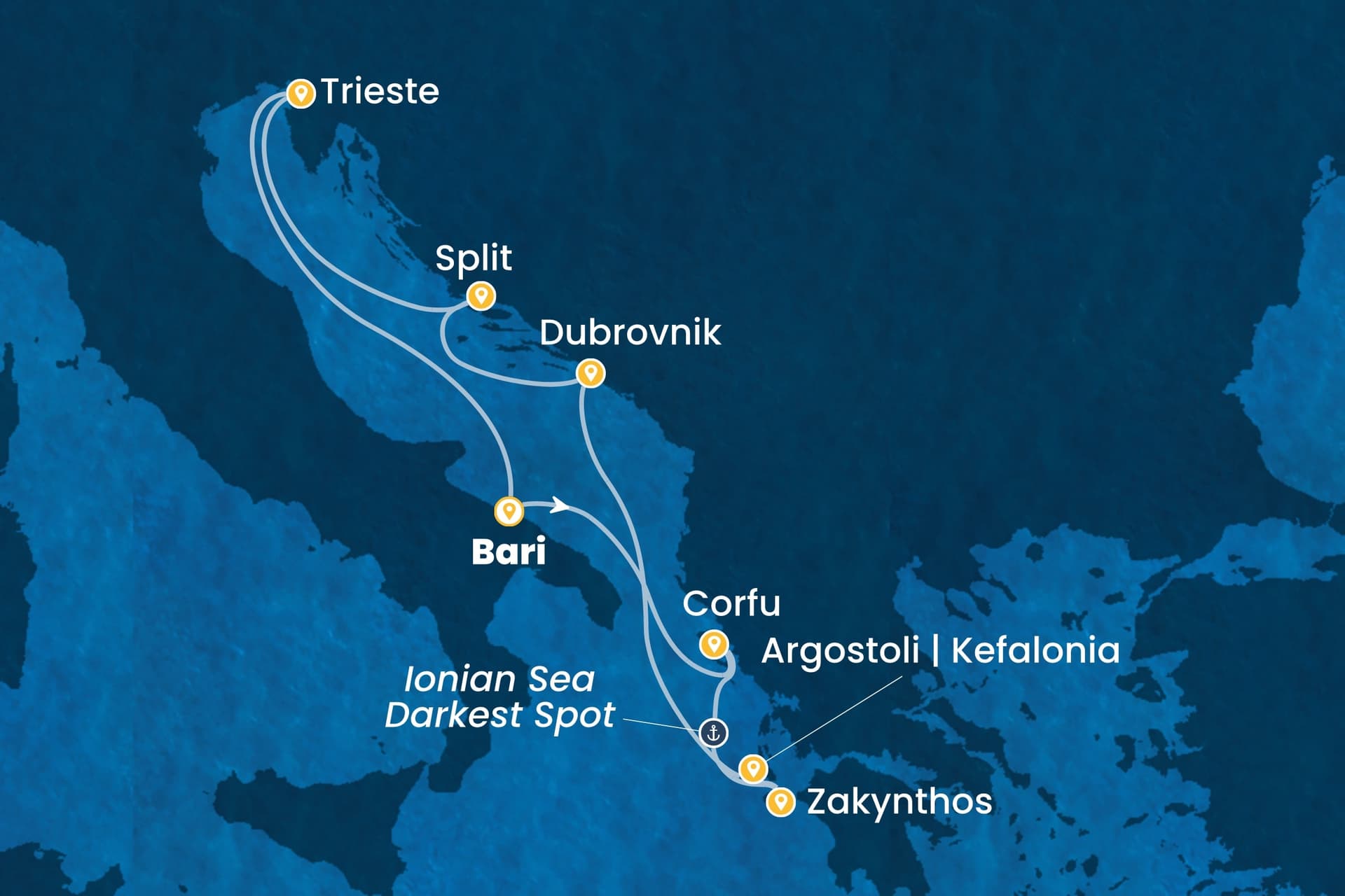 7 nights cruise on Costa Deliziosa
from ๐ฎ๐น Bari