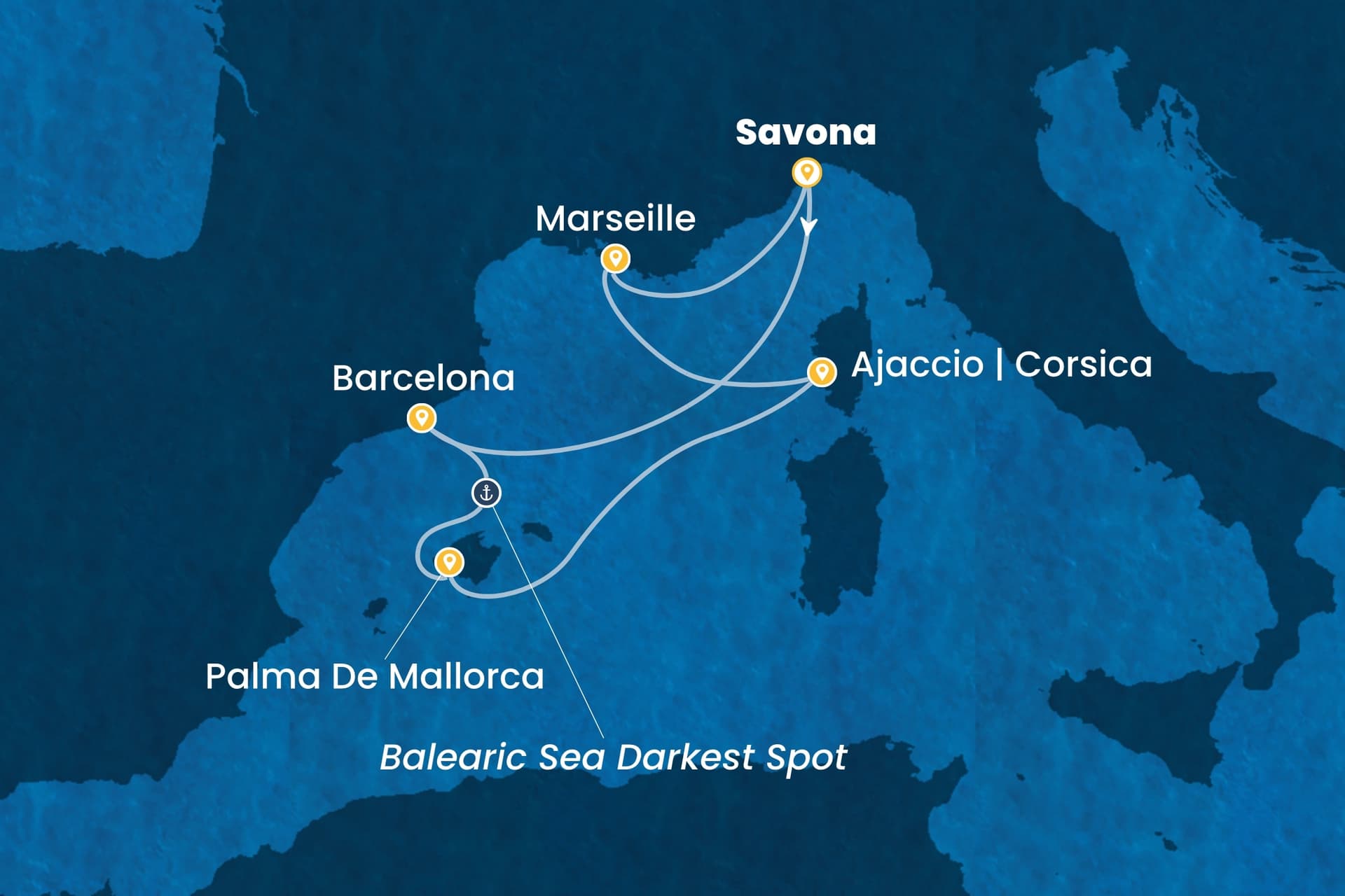 6 nights cruise on Costa Favolosa
from ๐ฎ๐น Savona