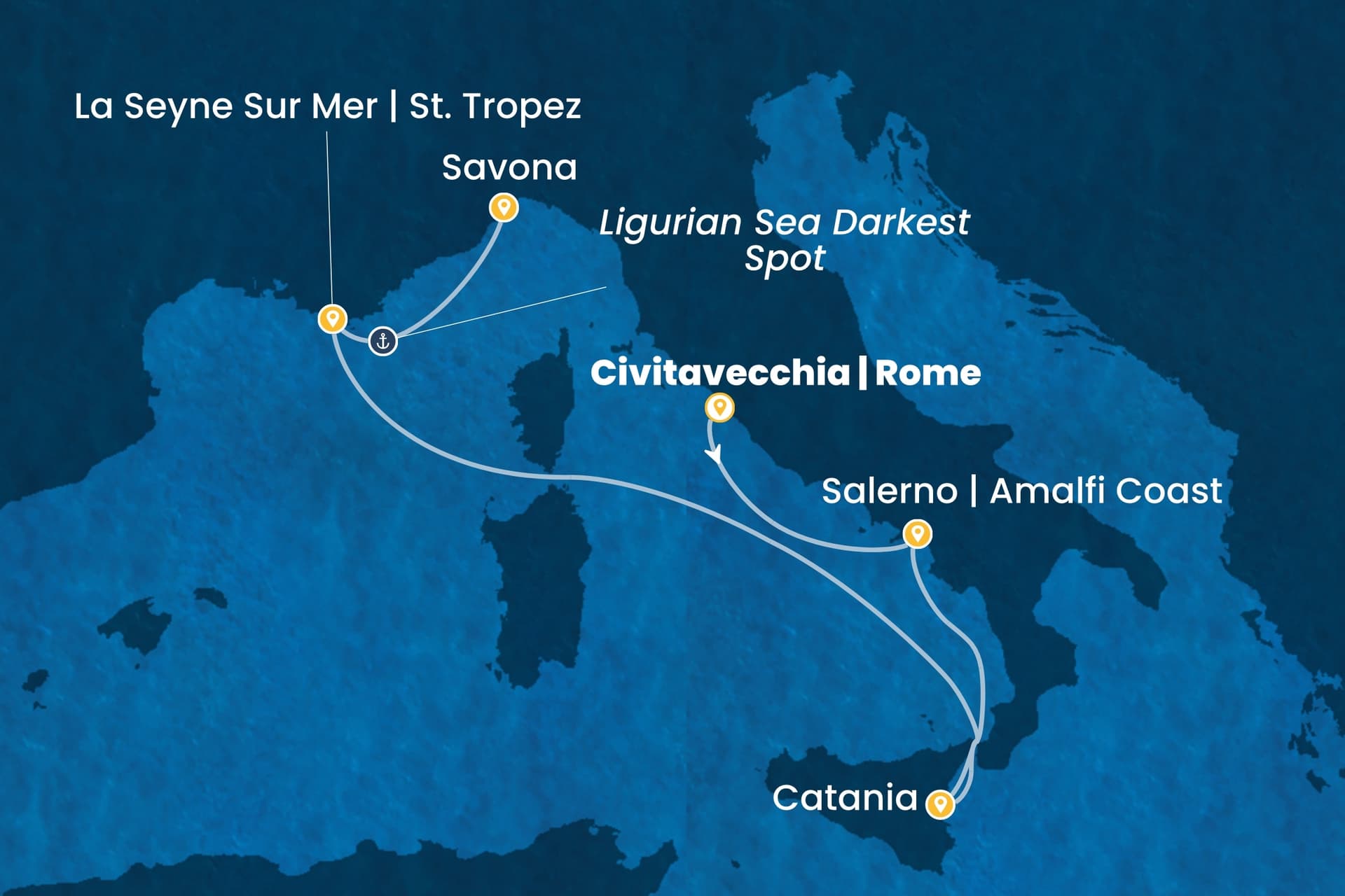 5 nights cruise on Costa Fascinosa
from ๐ฎ๐น Civitavecchia to ๐ฎ๐น Savona