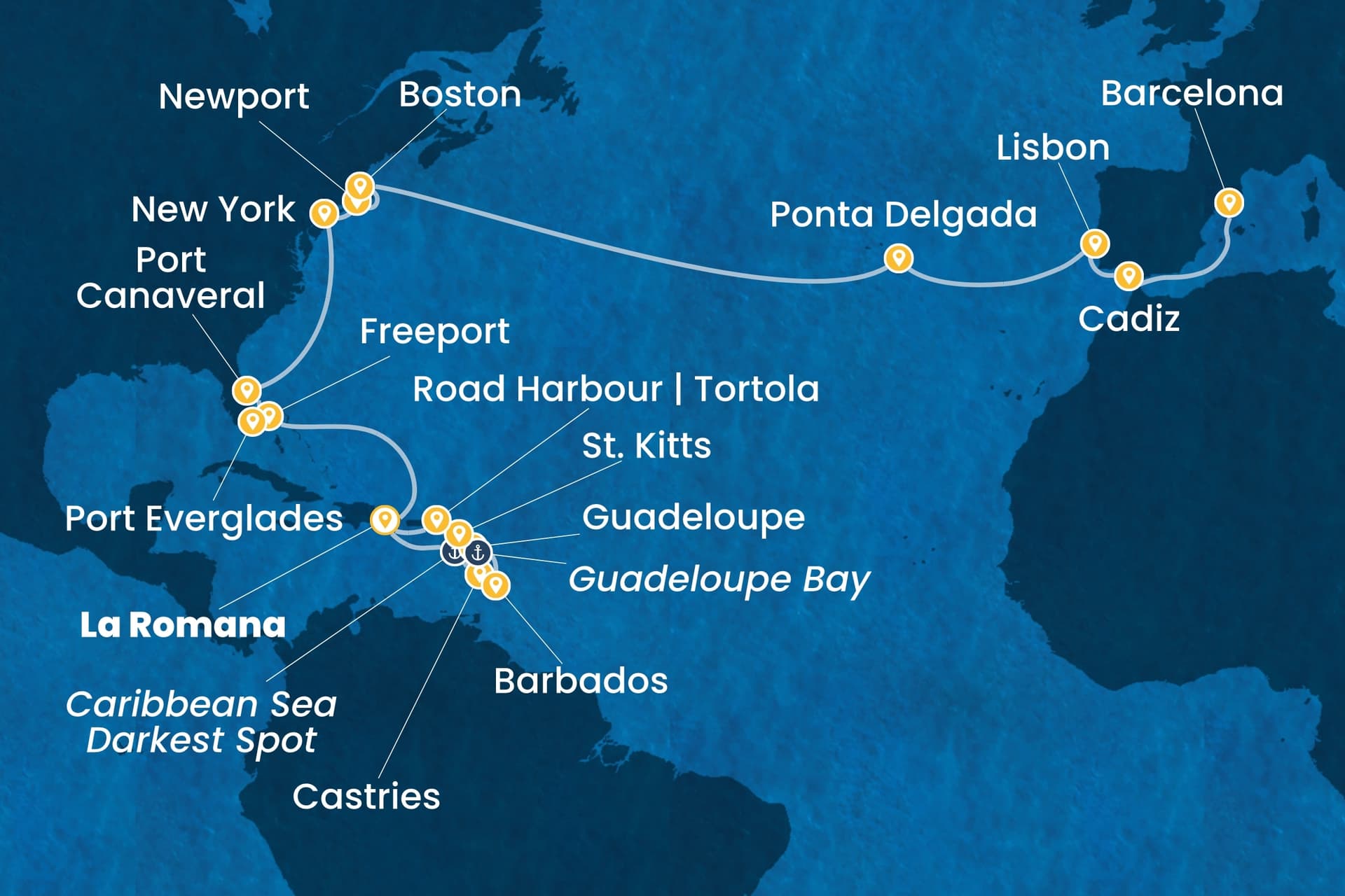 29 nights cruise on Costa Fascinosa
from ๐ฉ๐ด La Romana to ๐ช๐ธ Barcelona