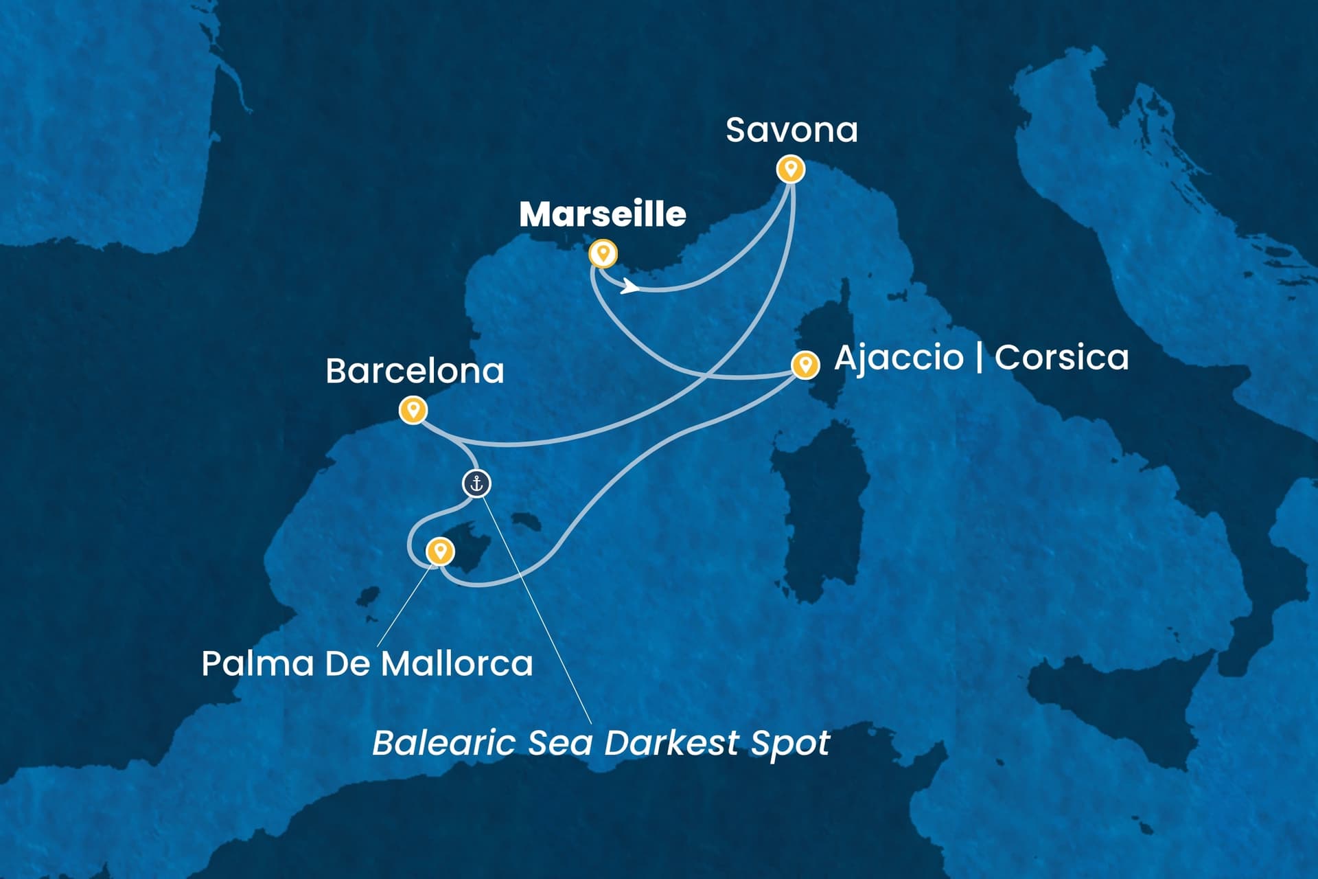6 nights cruise on Costa Favolosa
from ๐ซ๐ท Marseille