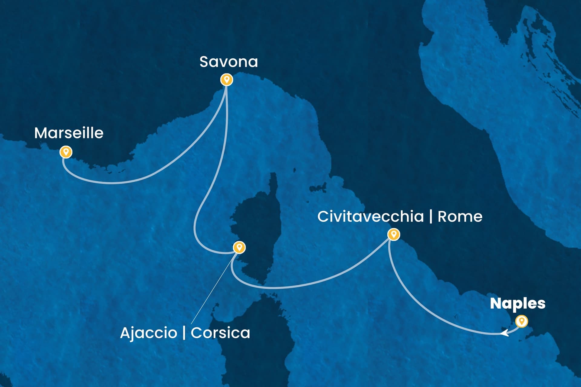 4 nights cruise on Costa Fascinosa
from ๐ฎ๐น Naples to ๐ซ๐ท Marseille