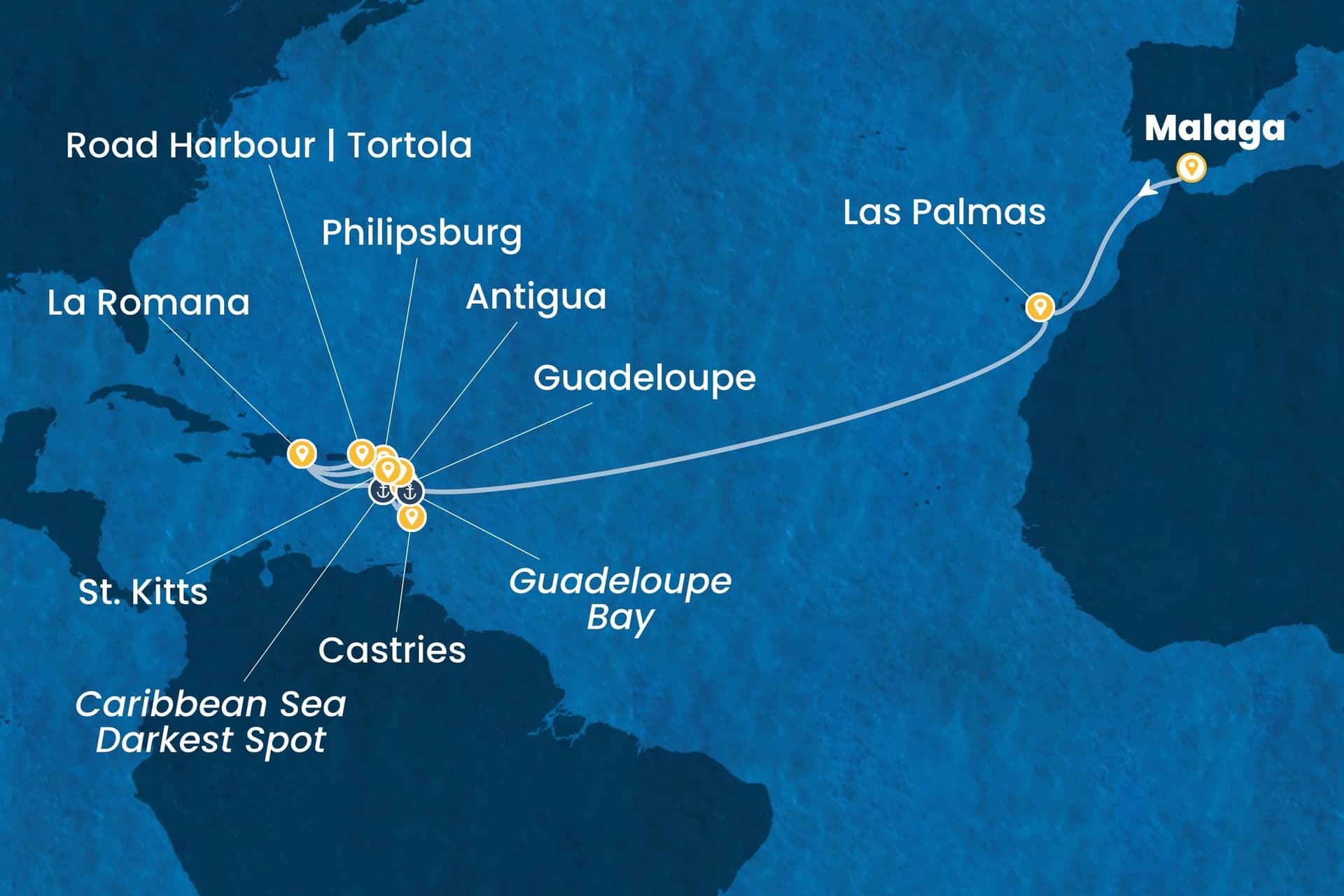 19 nights cruise on Costa Fascinosa
from ๐ช๐ธ Malaga to ๐ฉ๐ด La Romana