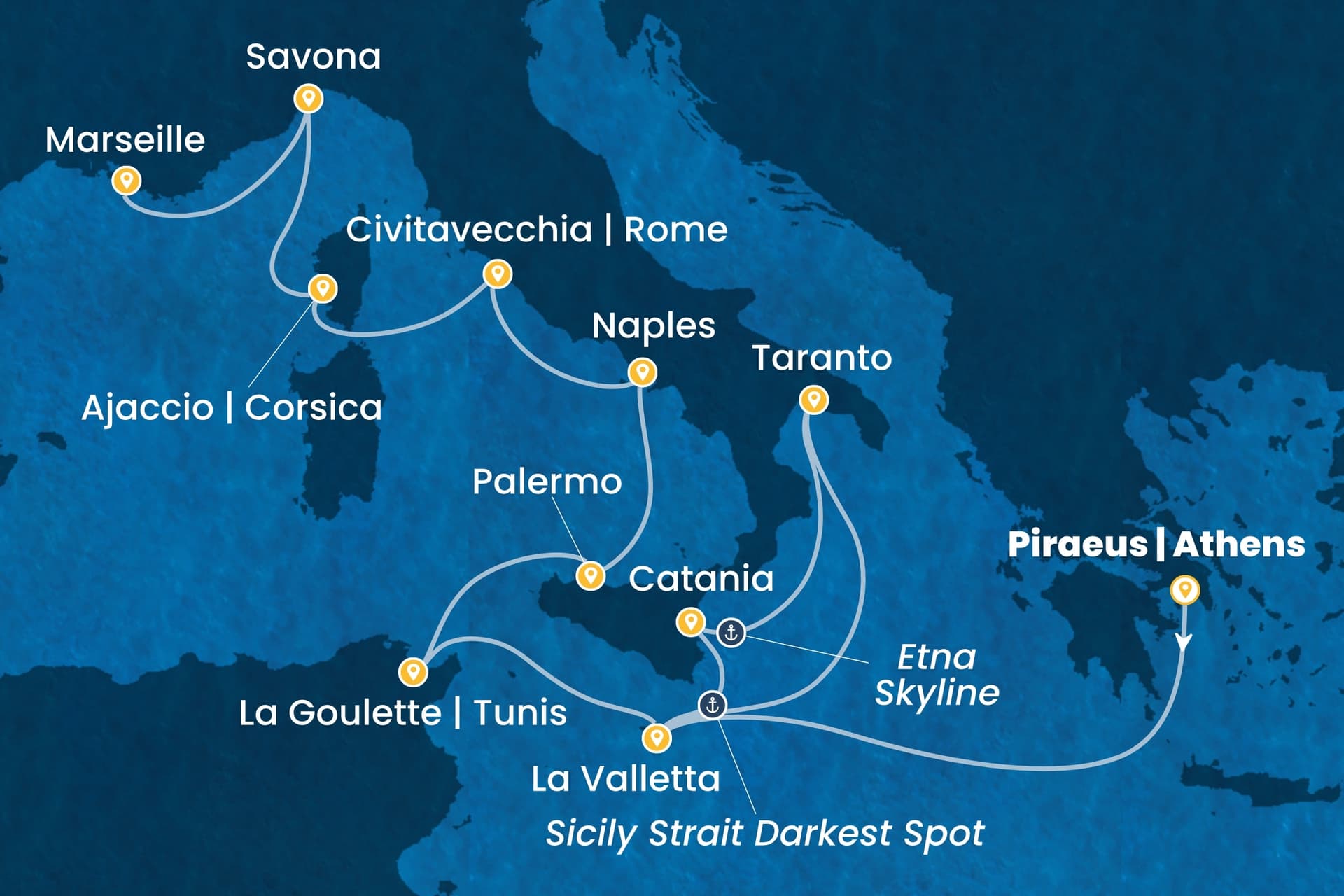 12 nights cruise on Costa Fascinosa
from ๐ฌ๐ท Piraeus to ๐ซ๐ท Marseille