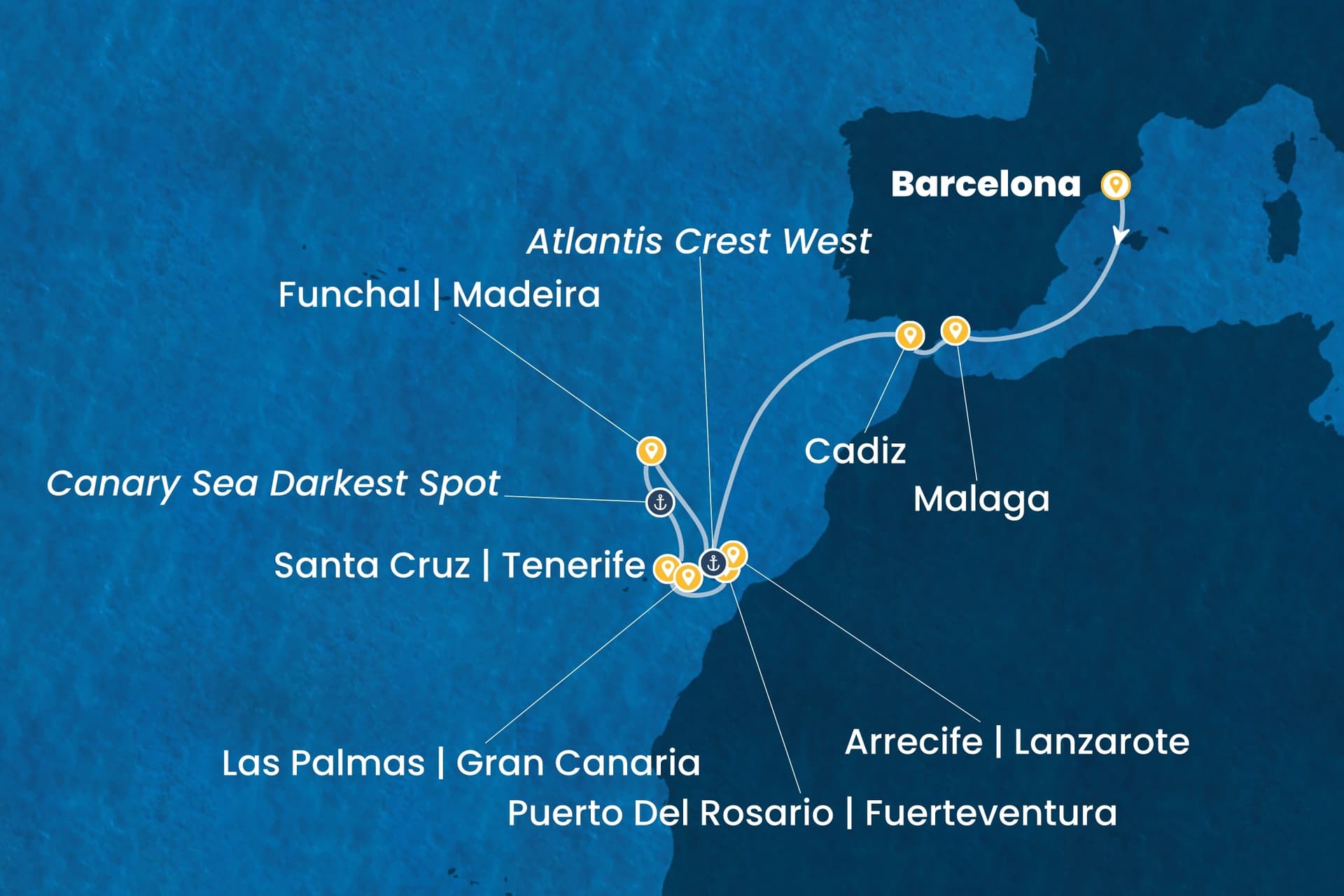 12 nights Mediterranean cruise on Costa Smeralda
from ๐ช๐ธ Barcelona to ๐ช๐ธ Las Palmas