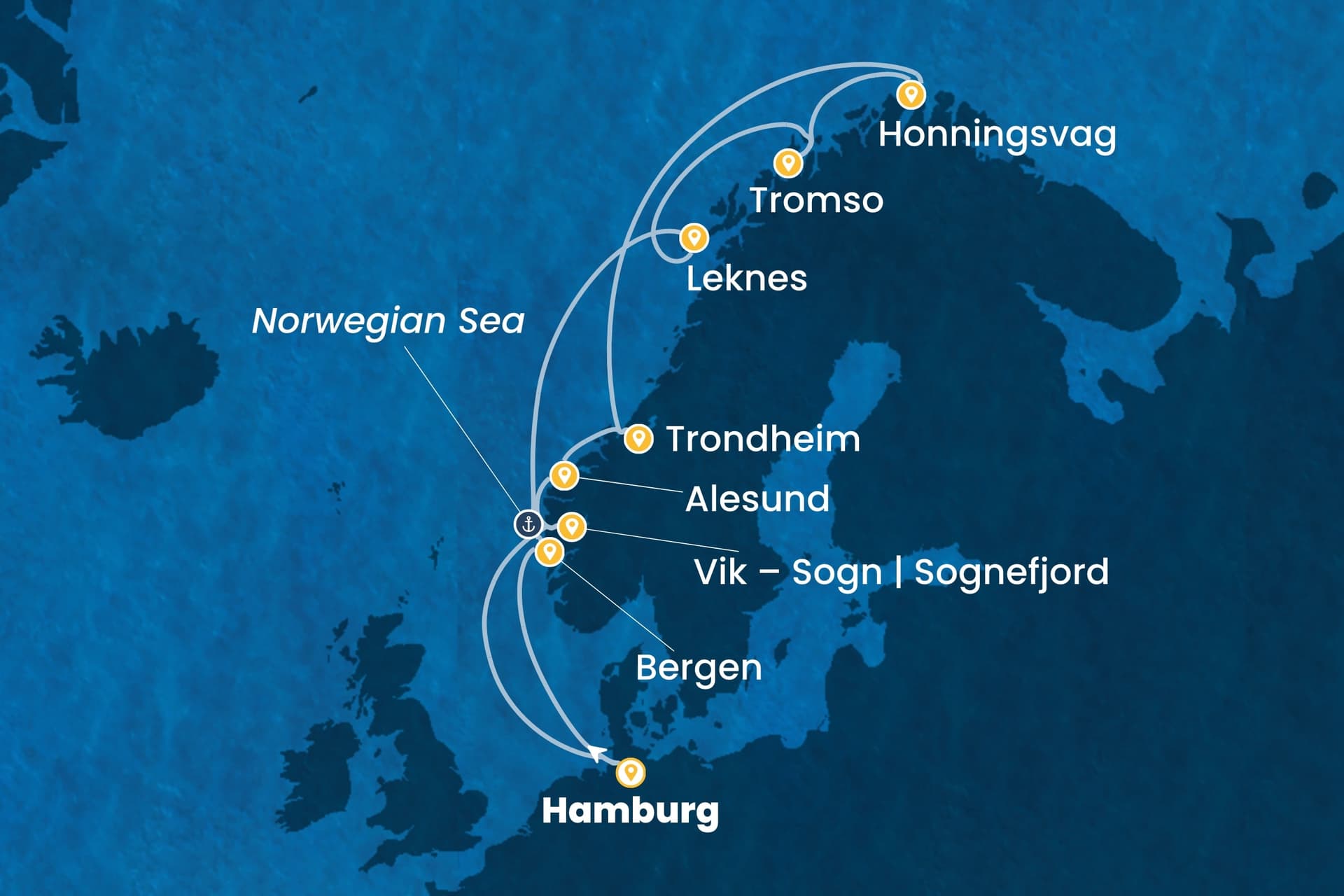 12 nights North European cruise on Costa Favolosa
from ๐ฉ๐ช Hamburg