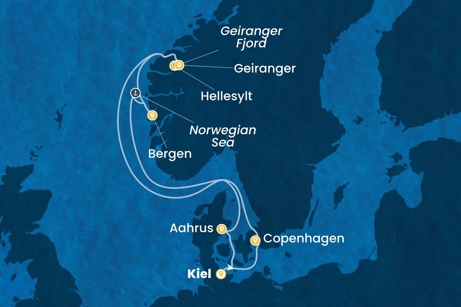 7 nights North European cruise on Costa Diadema
from ๐ฉ๐ช Kiel