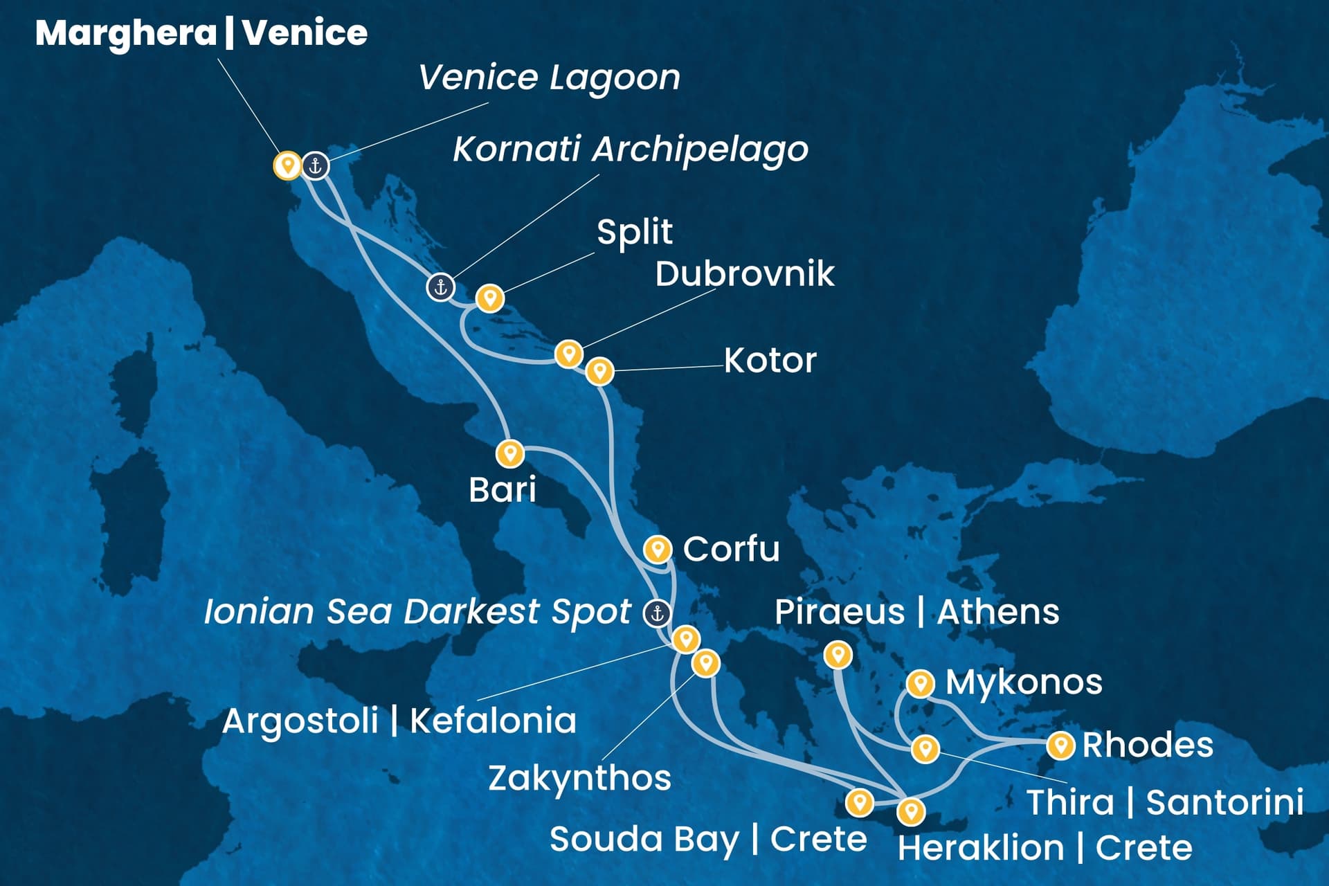 14 nights cruise on Costa Deliziosa
from 🇮🇹 Marghera