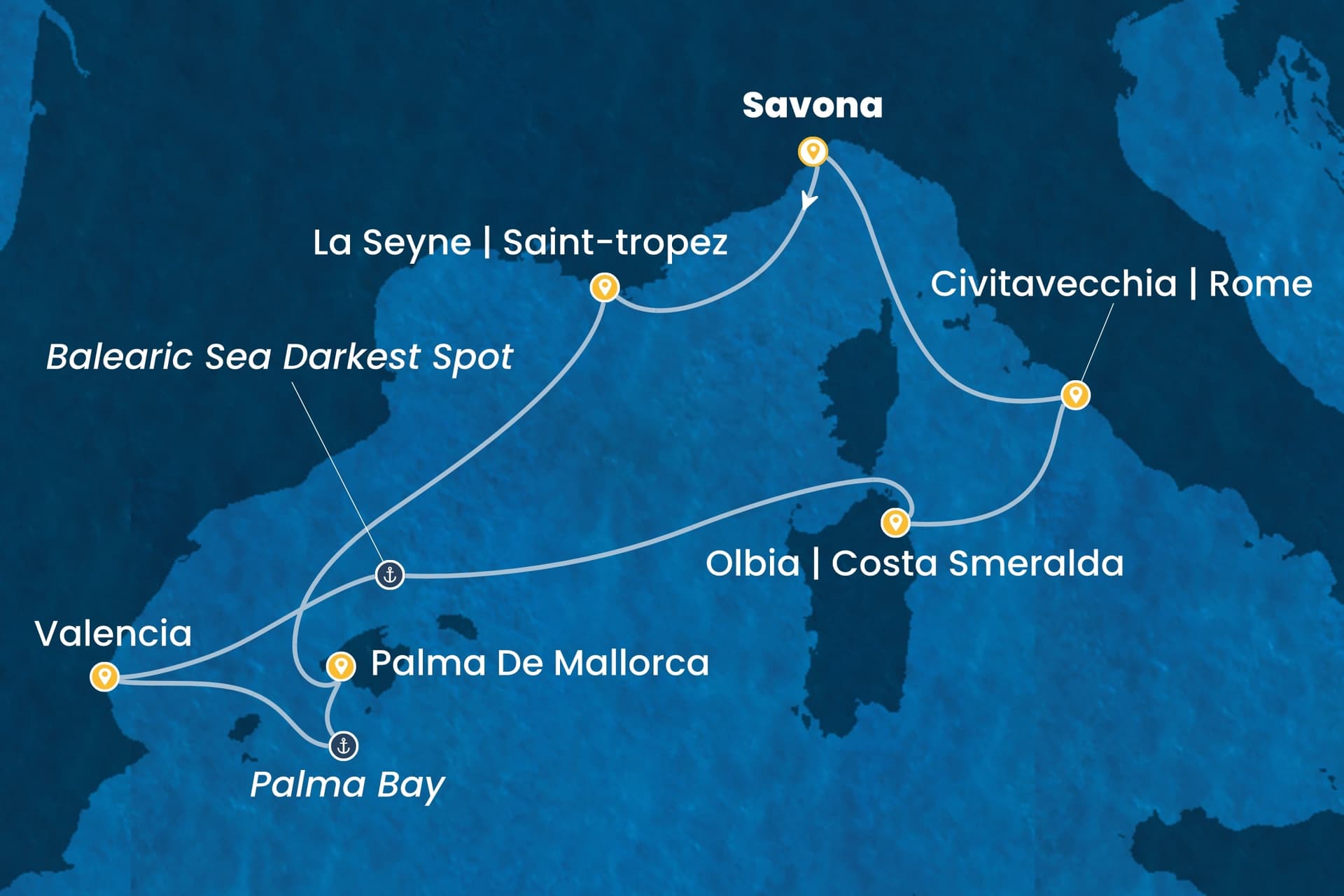 7 nights cruise on Costa Pacifica
from ๐ฎ๐น Savona