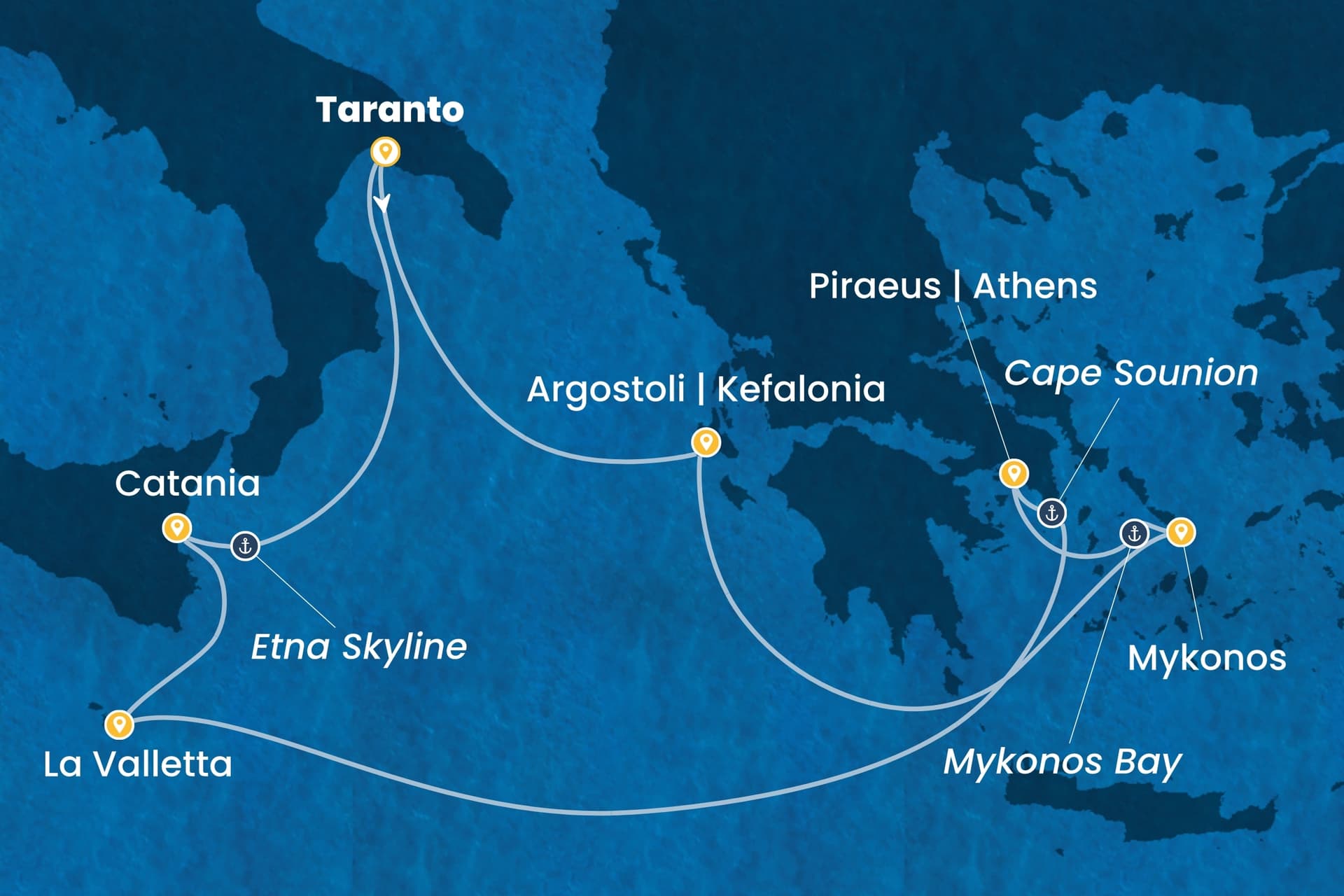 7 nights cruise on Costa Serena
from ๐ฎ๐น Taranto