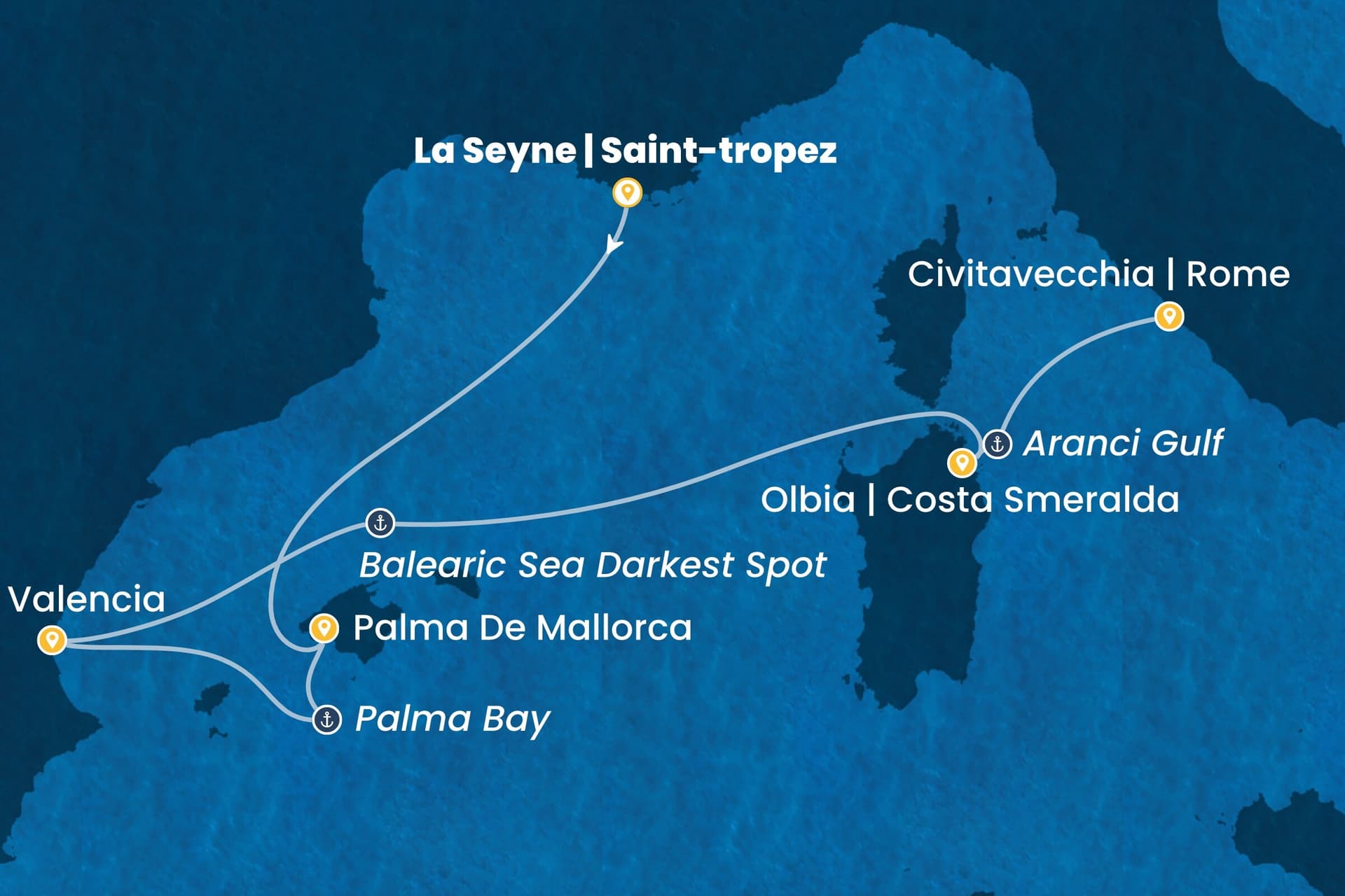 5 nights cruise on Costa Pacifica
from ๐ซ๐ท La Seyne-sur-Mer to ๐ฎ๐น Civitavecchia