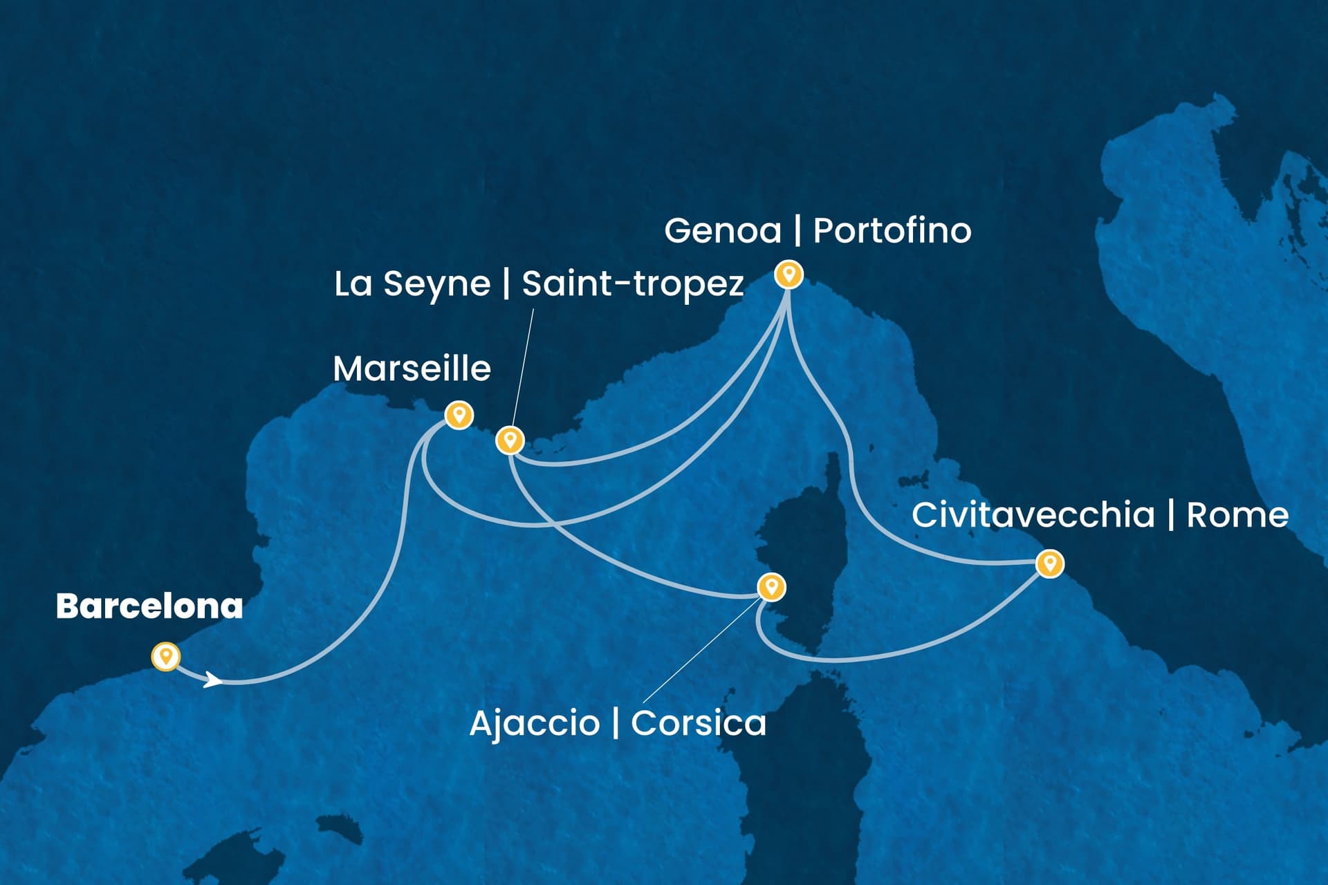 6 nights cruise on Costa Fascinosa
from ๐ช๐ธ Barcelona to ๐ฎ๐น Genoa