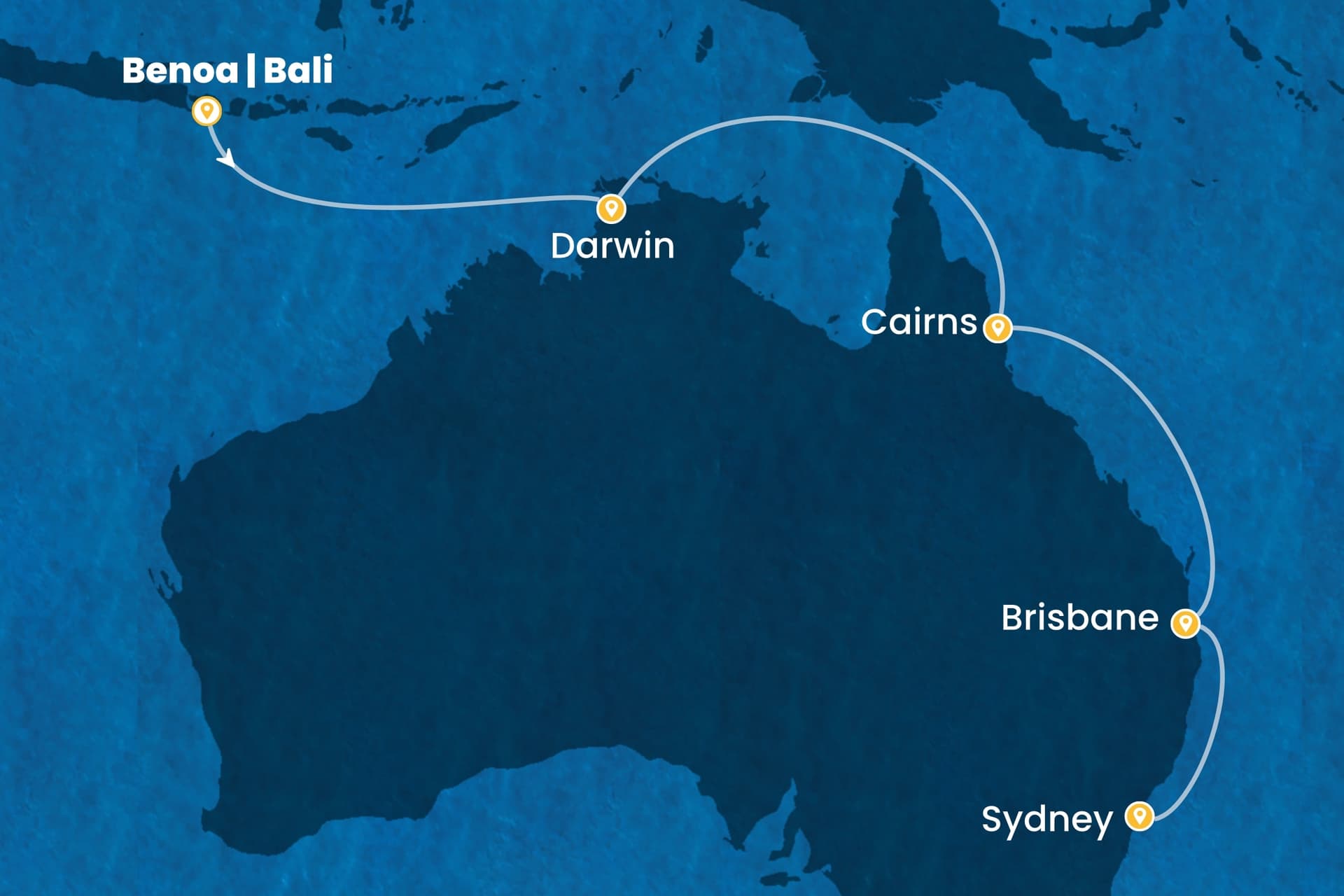 12 nights Extraordinary cruise on Costa Serena
from Benoa | Bali, Indonésie to 🇦🇺 Sydney