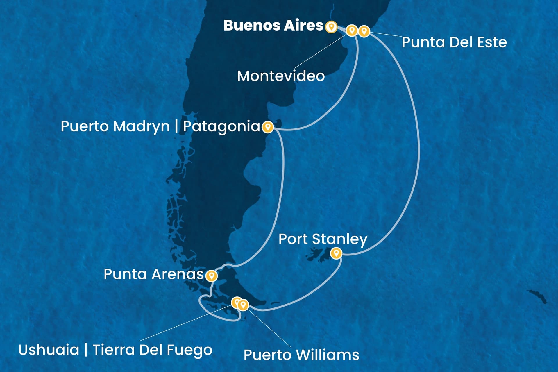 14 nights South American cruise on Costa Favolosa
from ๐ฆ๐ท Buenos Aires
