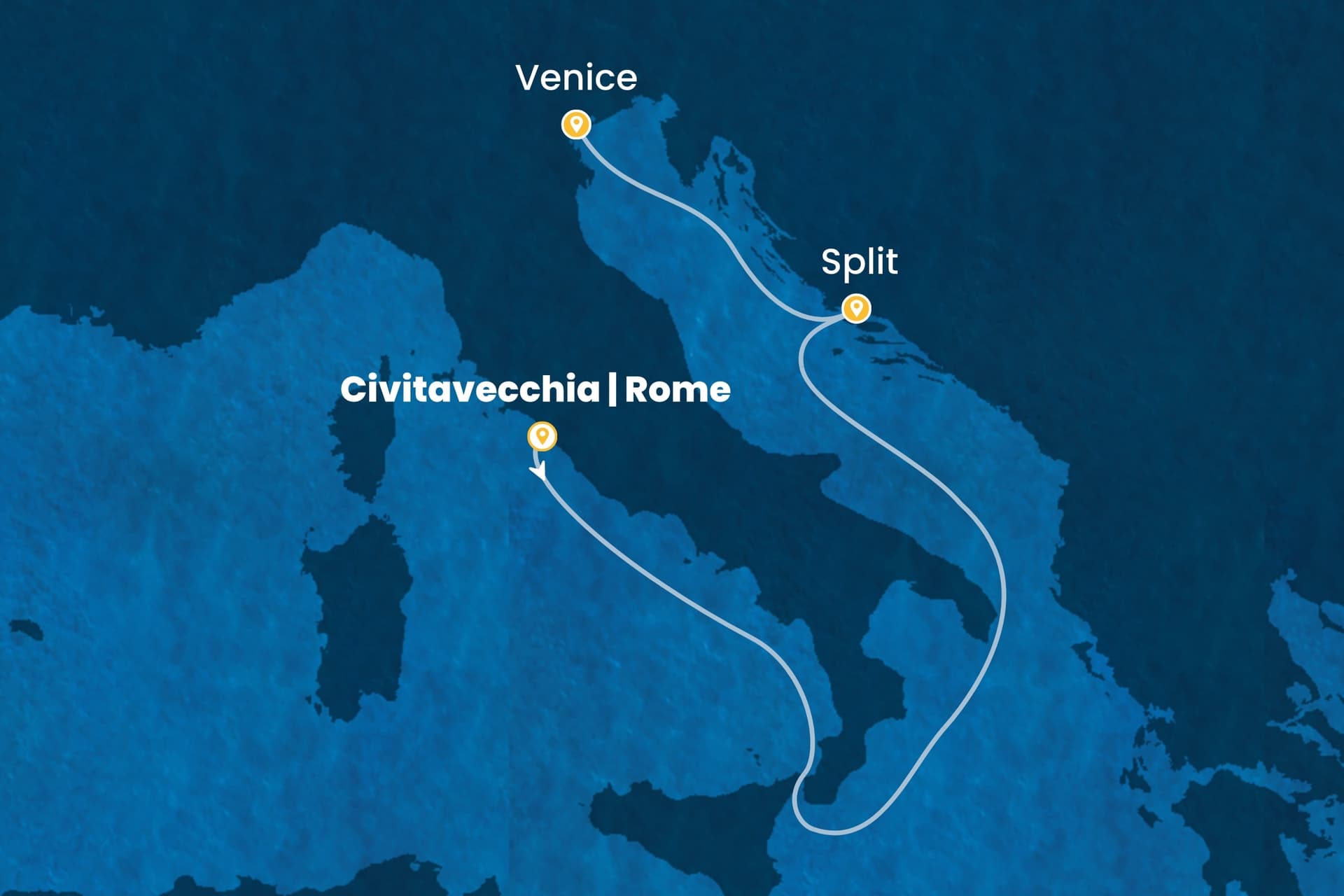 3 nights cruise on Costa Deliziosa
from ๐ฎ๐น Civitavecchia to ๐ฎ๐น Marghera