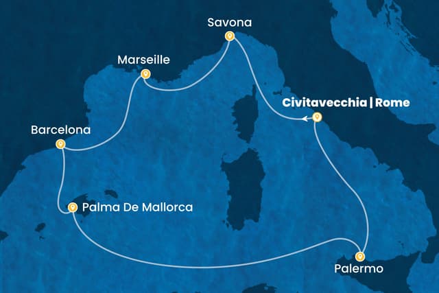 7 nights cruise on Costa Toscana
from 🇮🇹 Civitavecchia