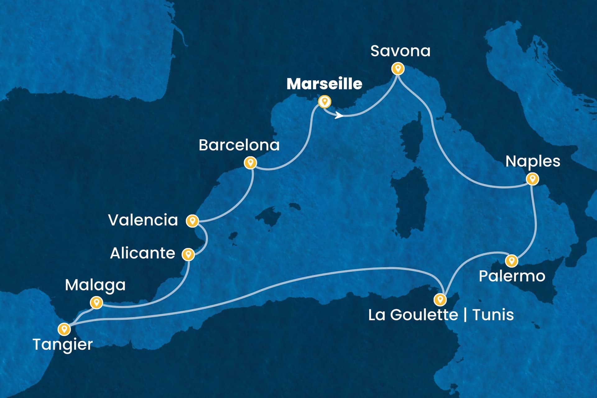 12 nights cruise on Costa Pacifica
from ๐ซ๐ท Marseille