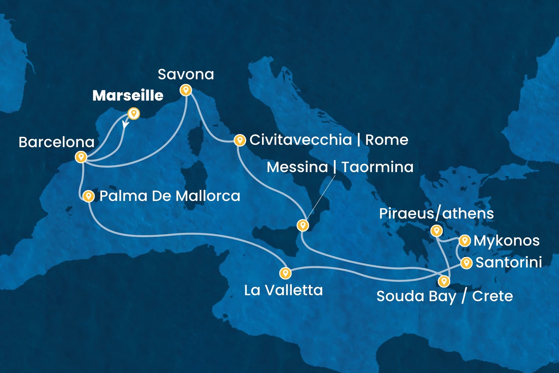 16 nights cruise on Costa Fascinosa
from ๐ซ๐ท Marseille