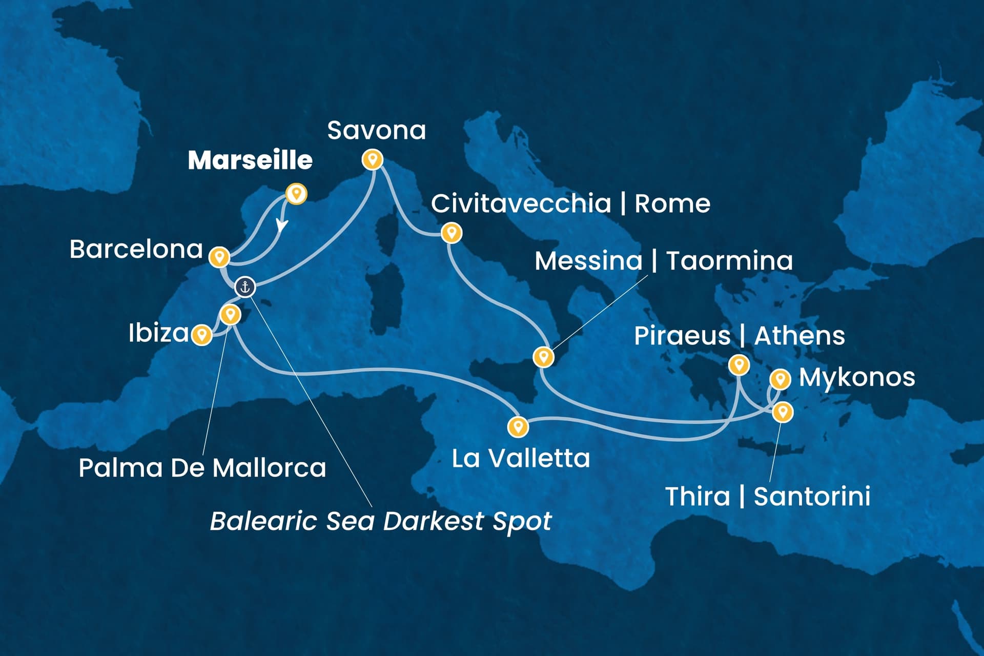 16 nights cruise on Costa Serena
from ๐ซ๐ท Marseille