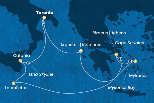 7 nights cruise on Costa Serena
from 🇮🇹 Taranto