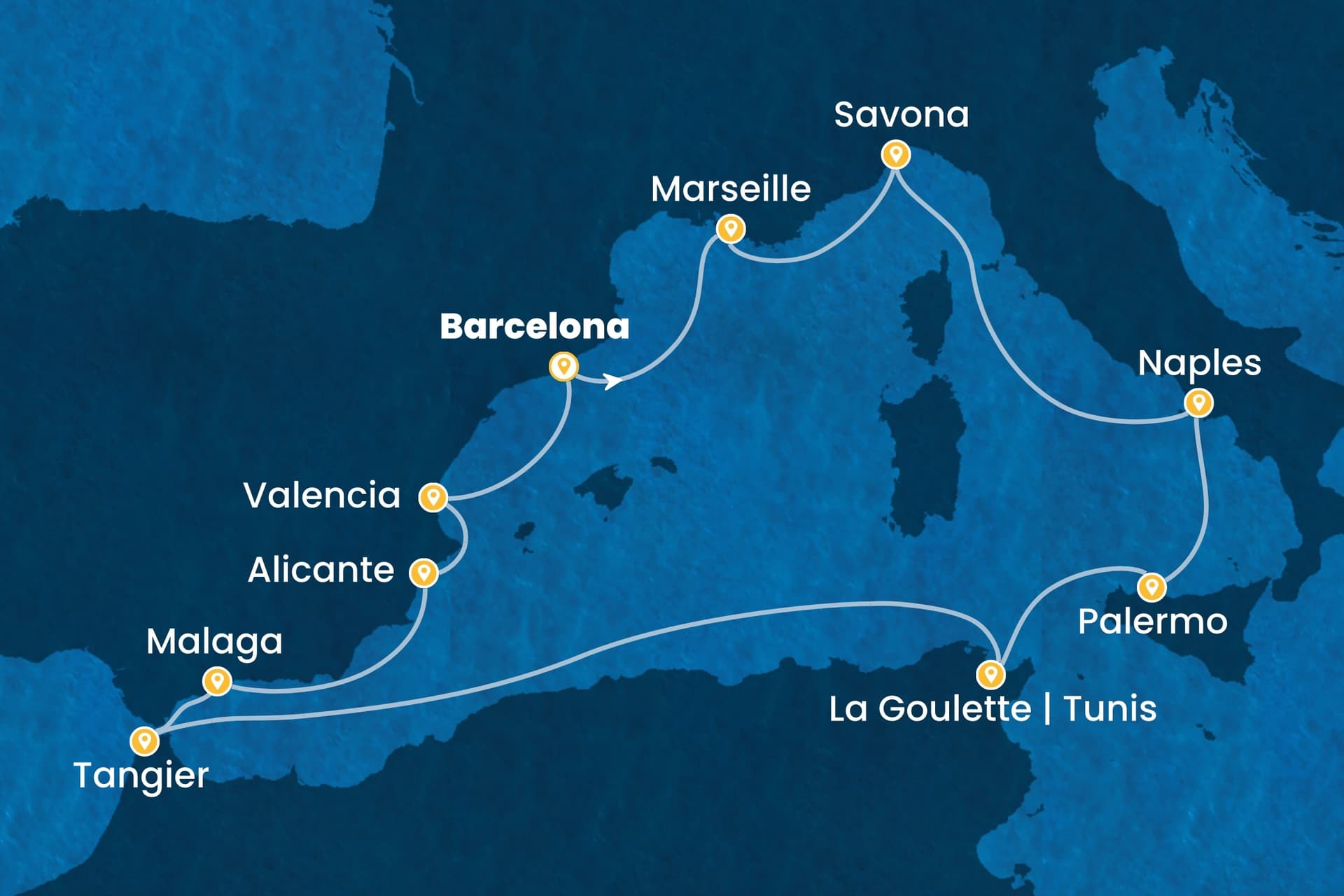12 nights cruise on Costa Pacifica
from ๐ช๐ธ Barcelona