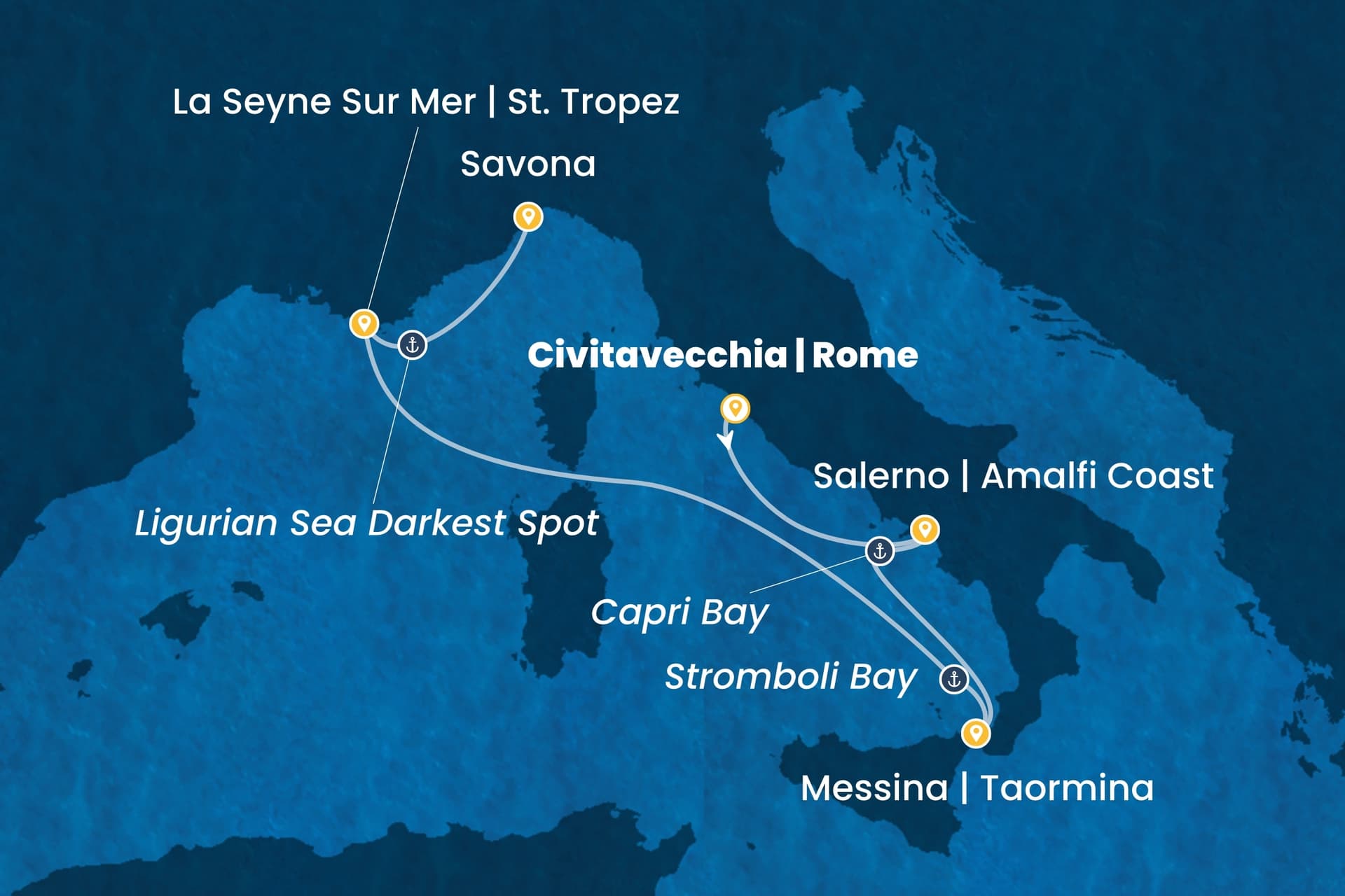 5 nights cruise on Costa Fascinosa
from 🇮🇹 Civitavecchia to 🇮🇹 Savona