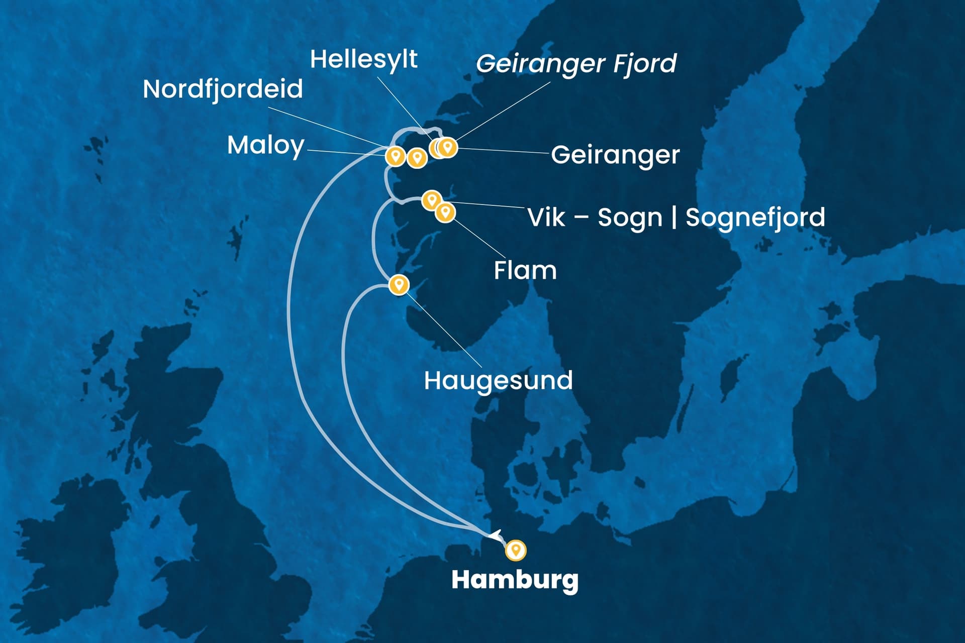 9 nights North European cruise on Costa Favolosa
from ๐ฉ๐ช Hamburg